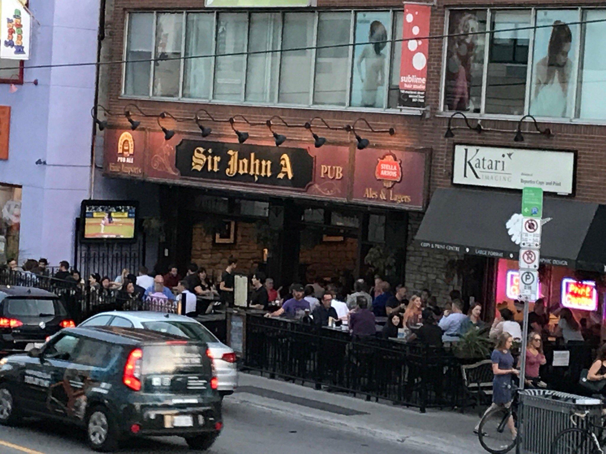 Sir John A Macdonald Sculpture Holding Court