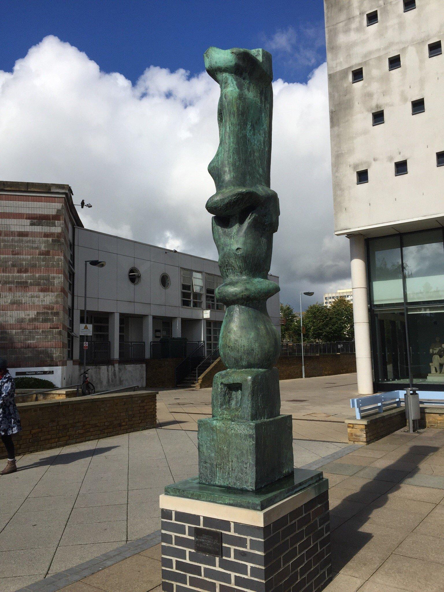 Upright Motive No 2: Bronze Cross by Henry Moore
