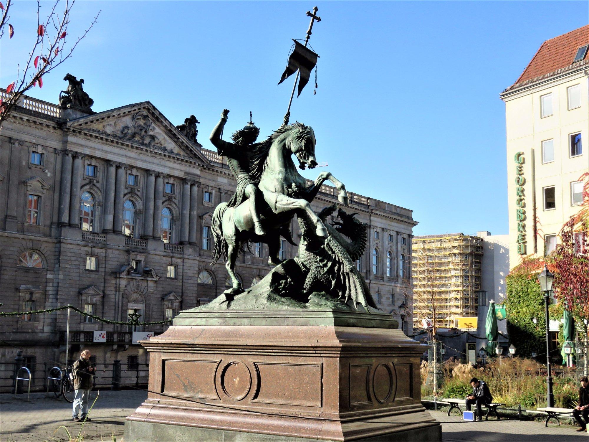 St. George and the Dragon Statue