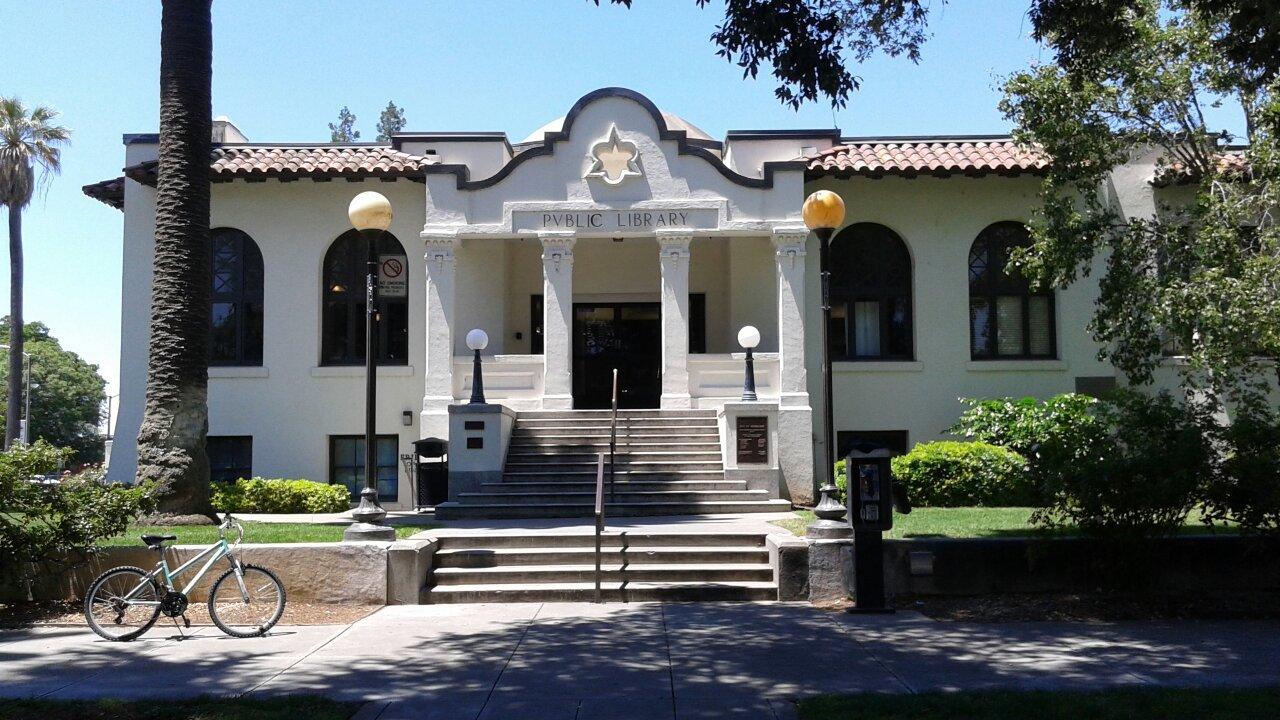 Woodland Public Library and Rose Garden