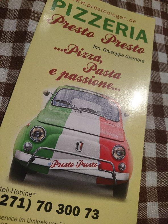 Pizzeria Presto Presto