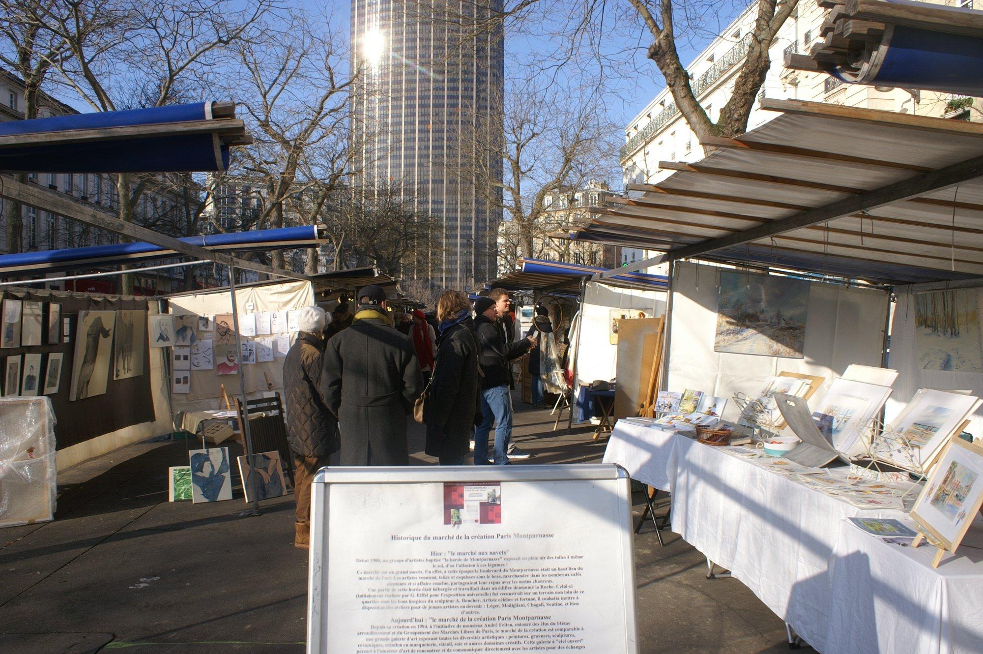 Le Marche De La Creation De Paris Montparnasse