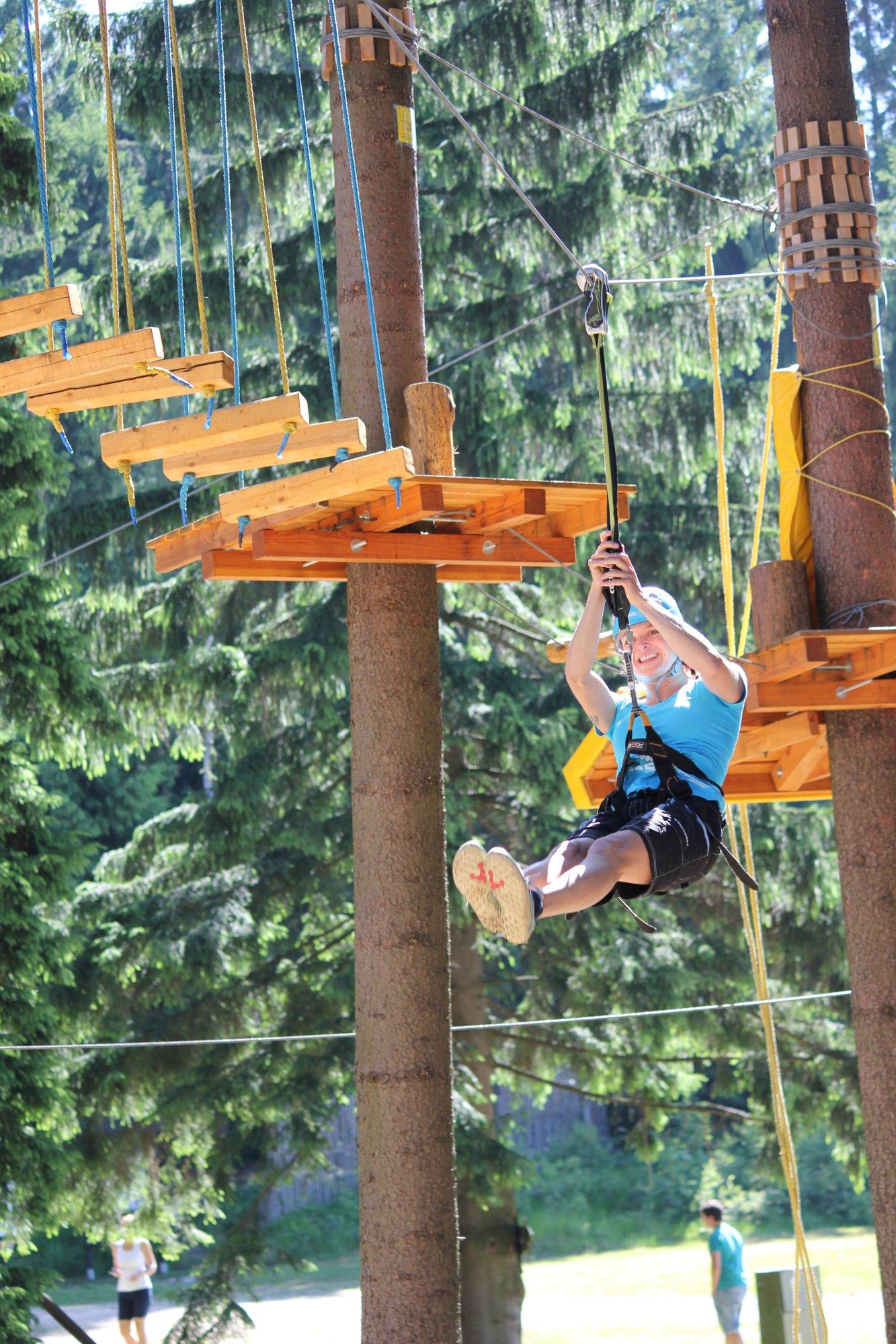 Lanový Park a Lezecká stěna Bedřichov