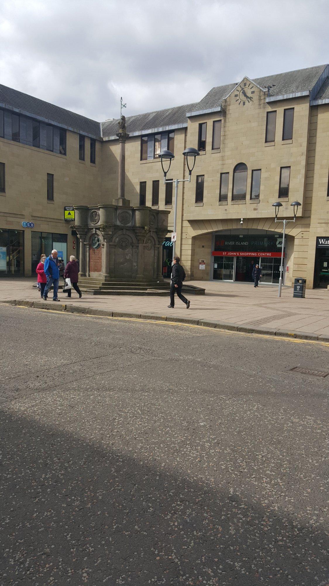 Mercat Cross and St John's Centre