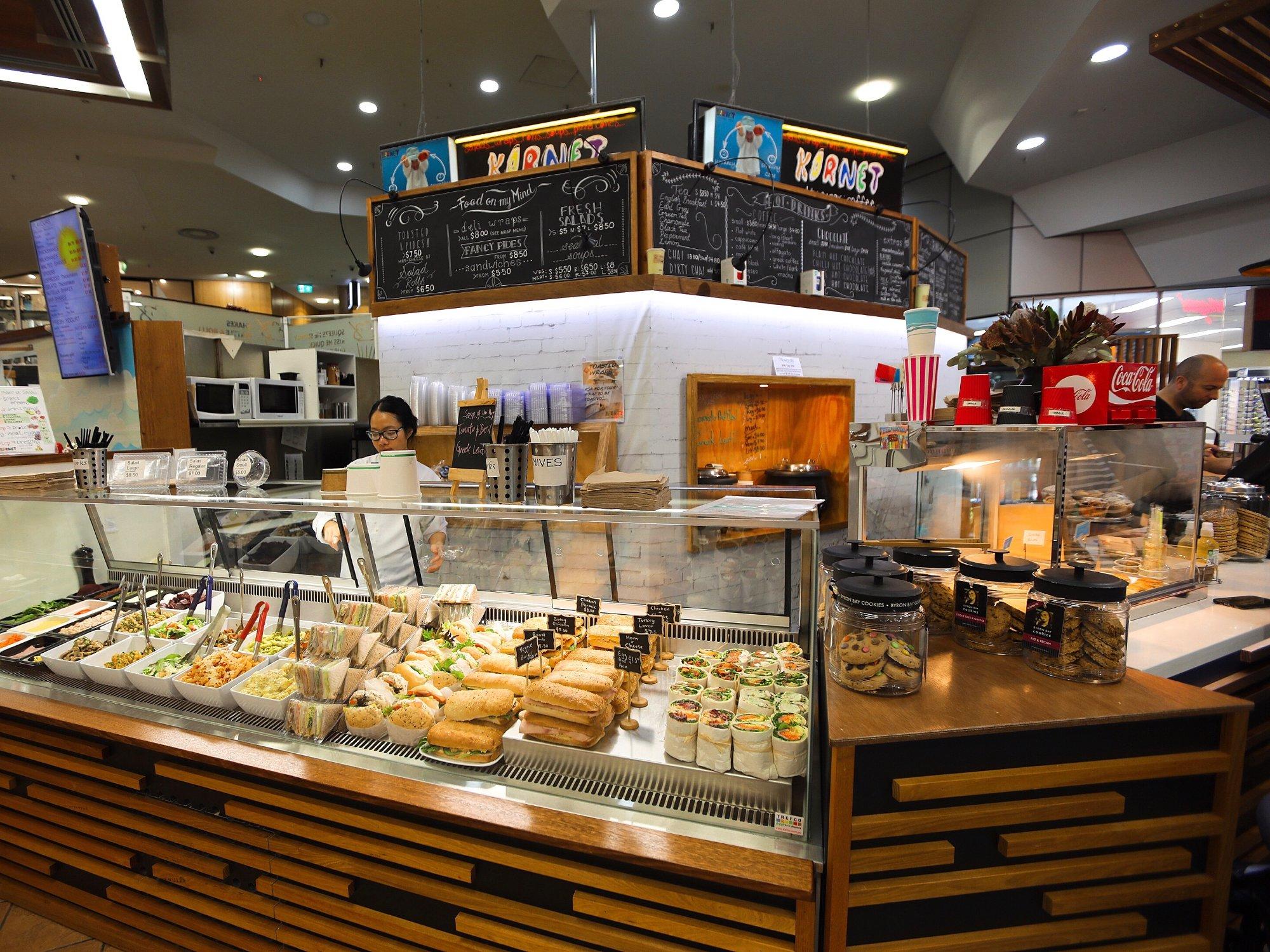 Kornet salt, sugar, coffee