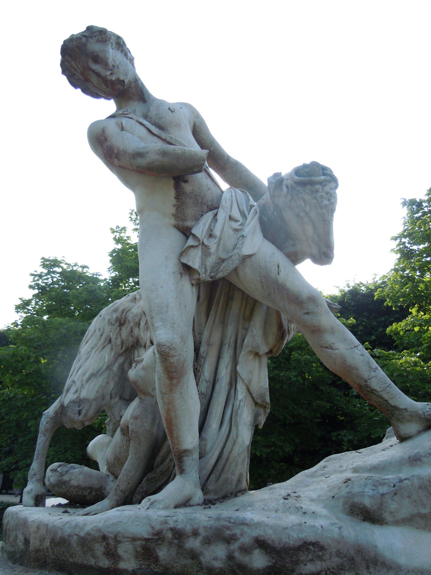 Statue Le patre et la chevre