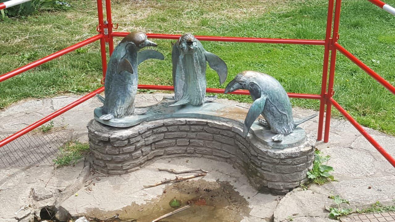 Vogeltränke Pinguingruppe