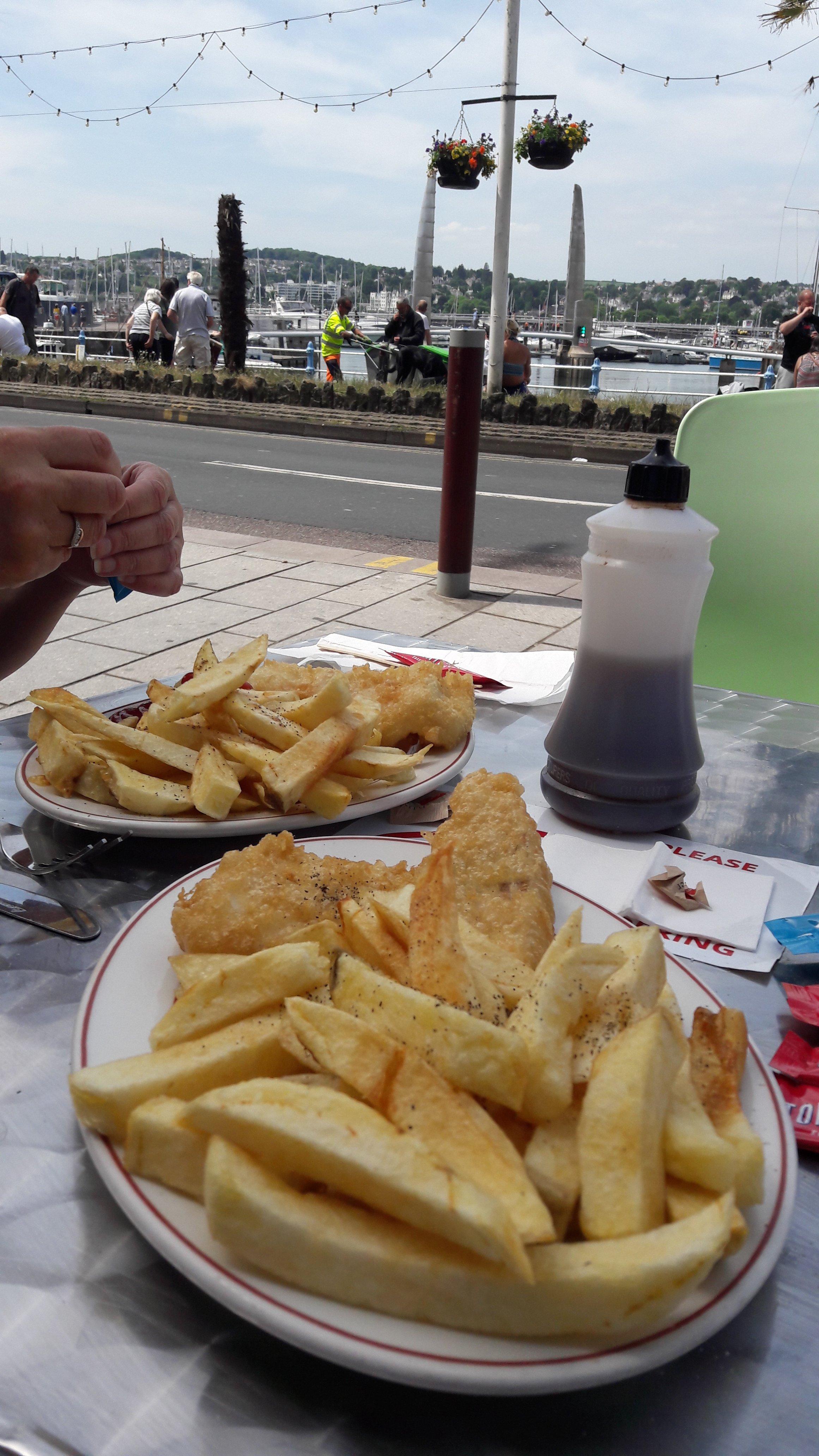 Fish and Chips Torquay Harbour