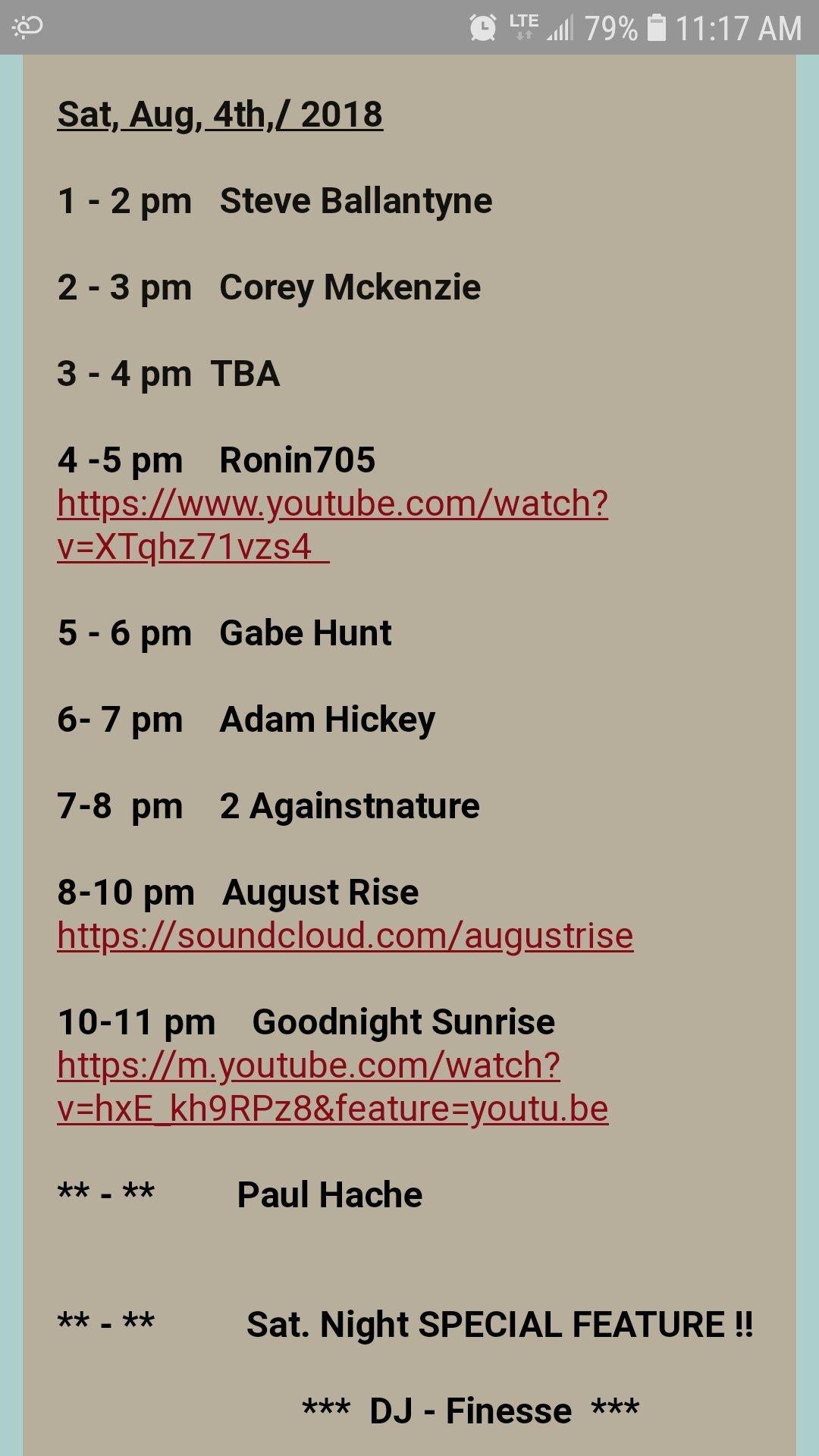 Rocking on the River