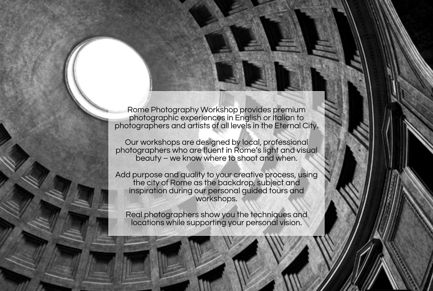 Rome Photography Workshop