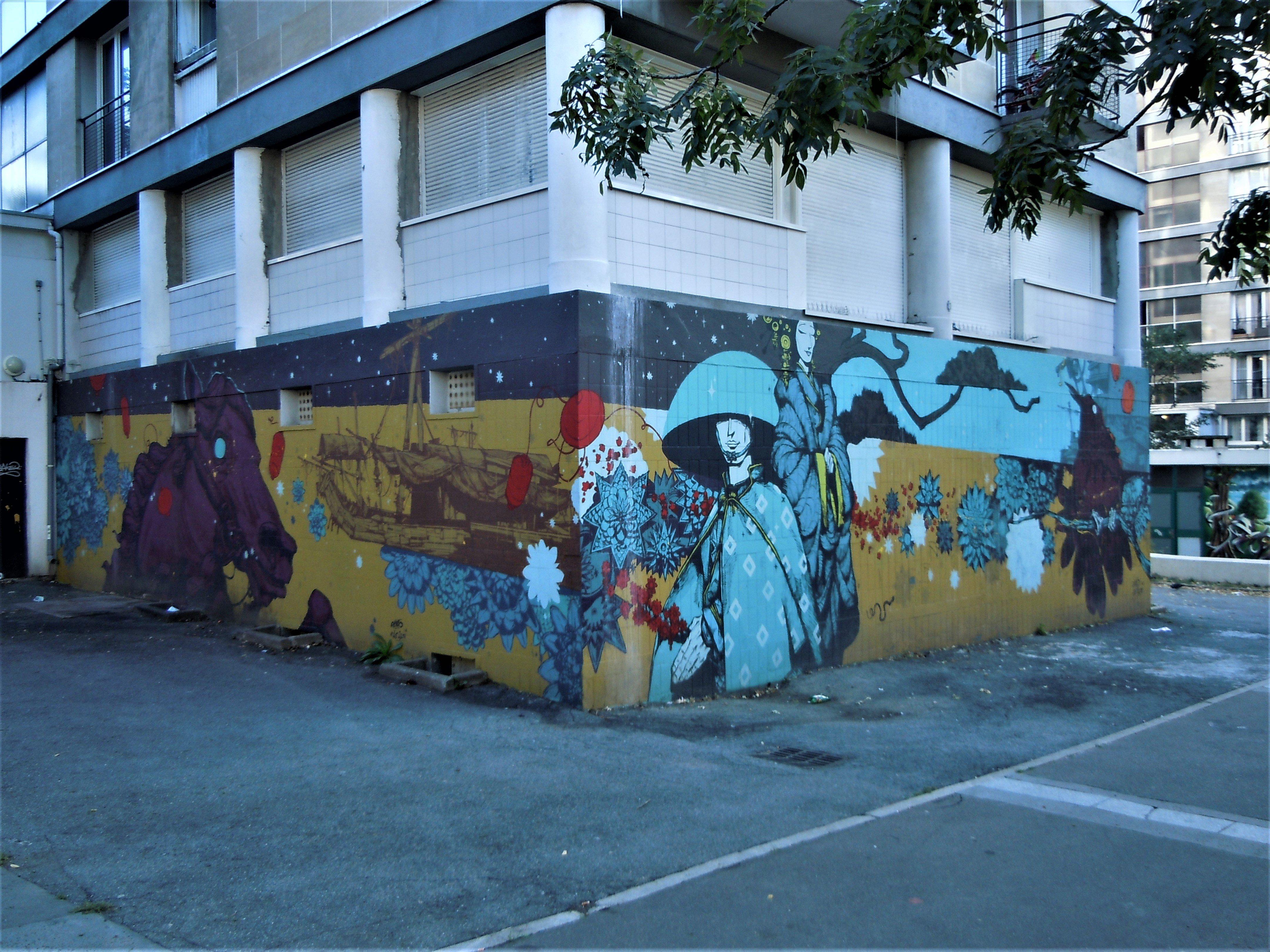 Fresque Asie et Retropolis