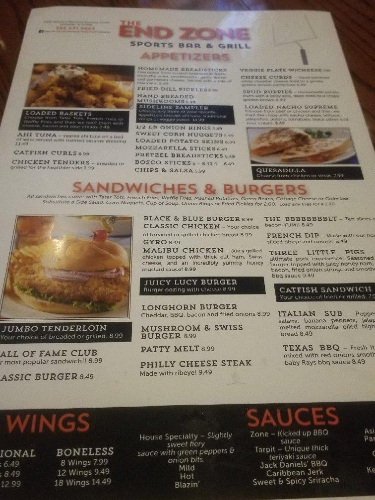 End Zone Sports Bar and Grill