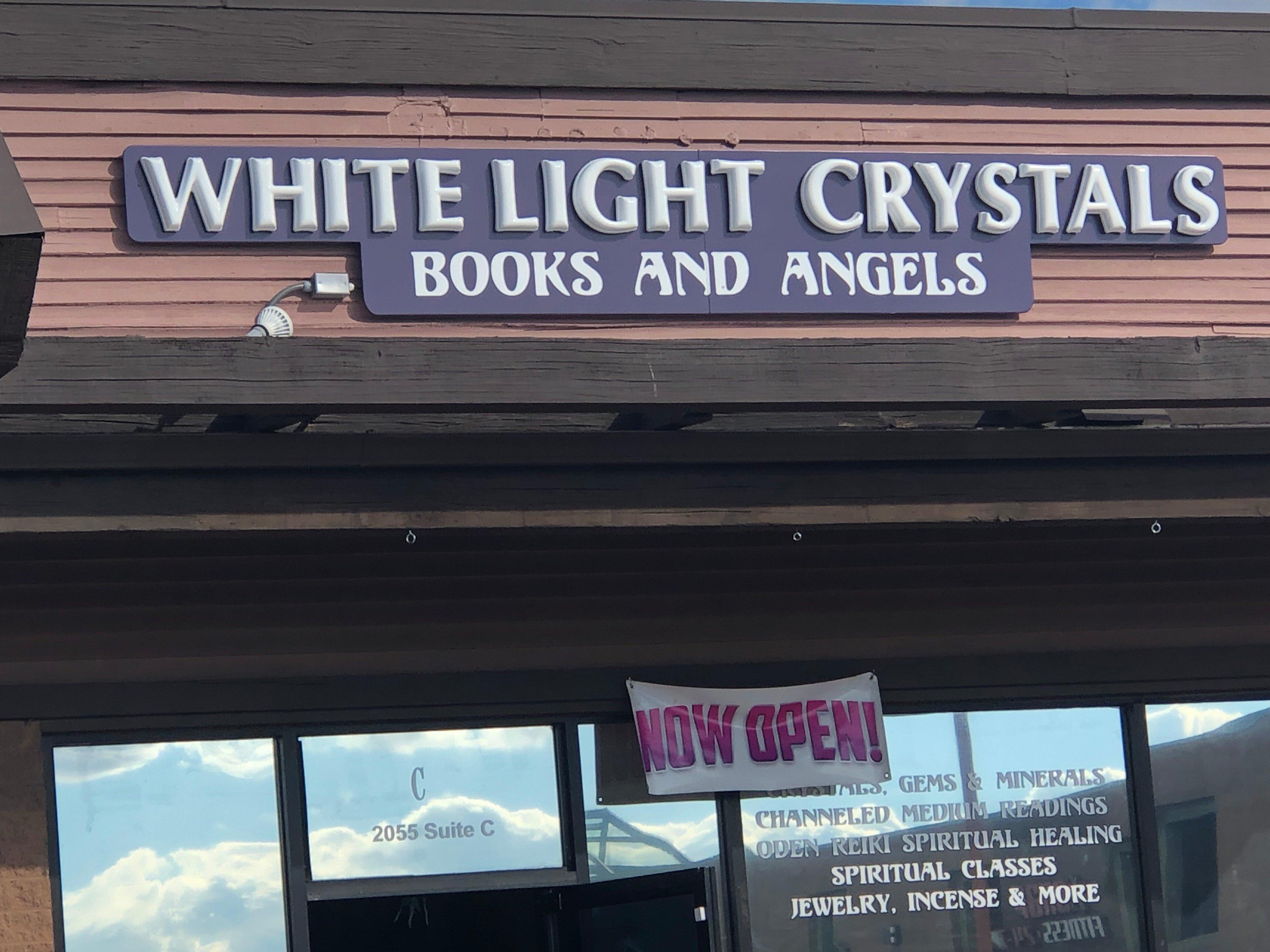 White Light Crystals, Books and Angels