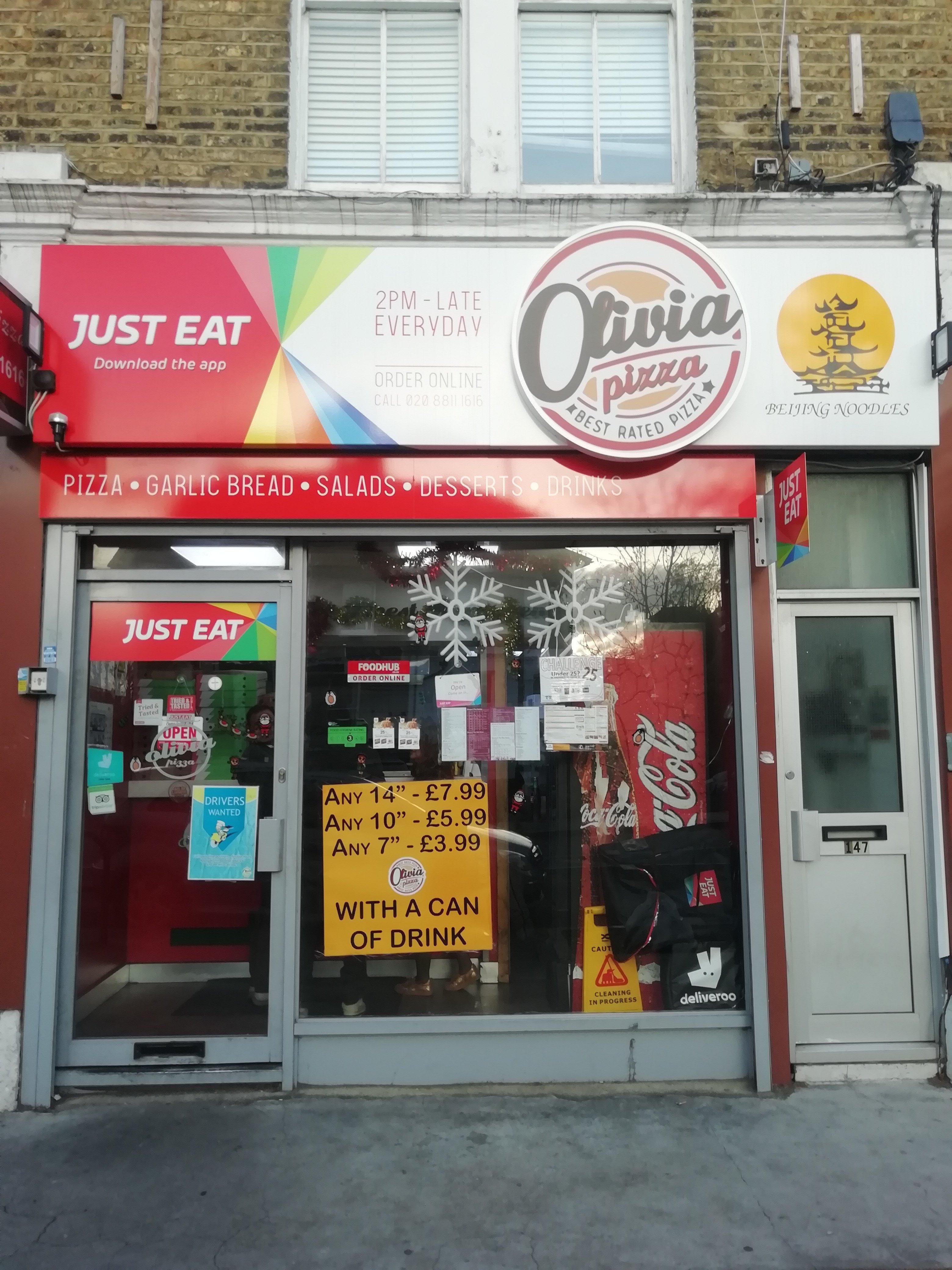 Olivia Pizza London & Beijing Wok