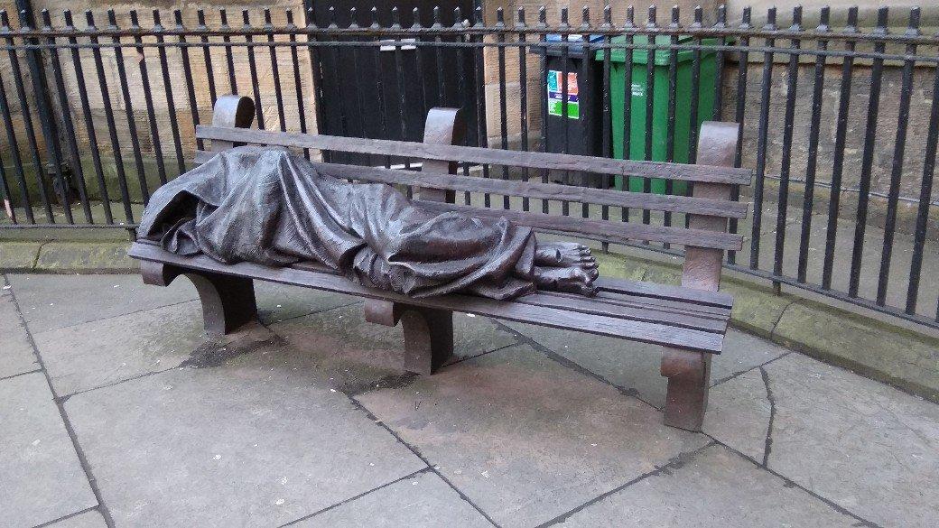 Homeless Jesus Statue