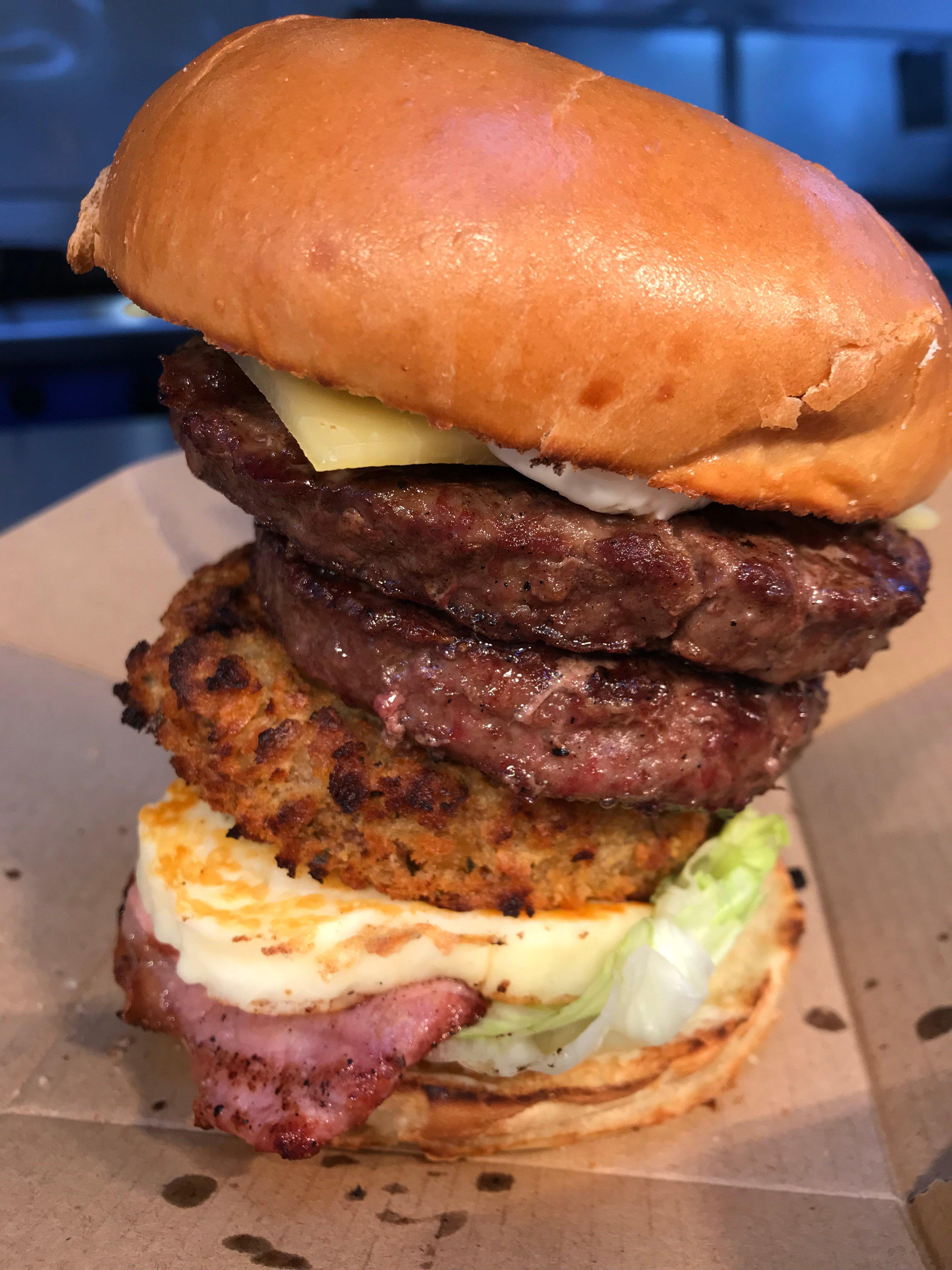 Gourmet Burger and Fries