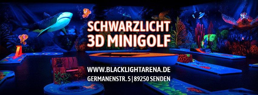 Blacklight Arena 3D Schwarzlicht Minigolf