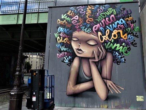 Fresque Accoudee pres du canal