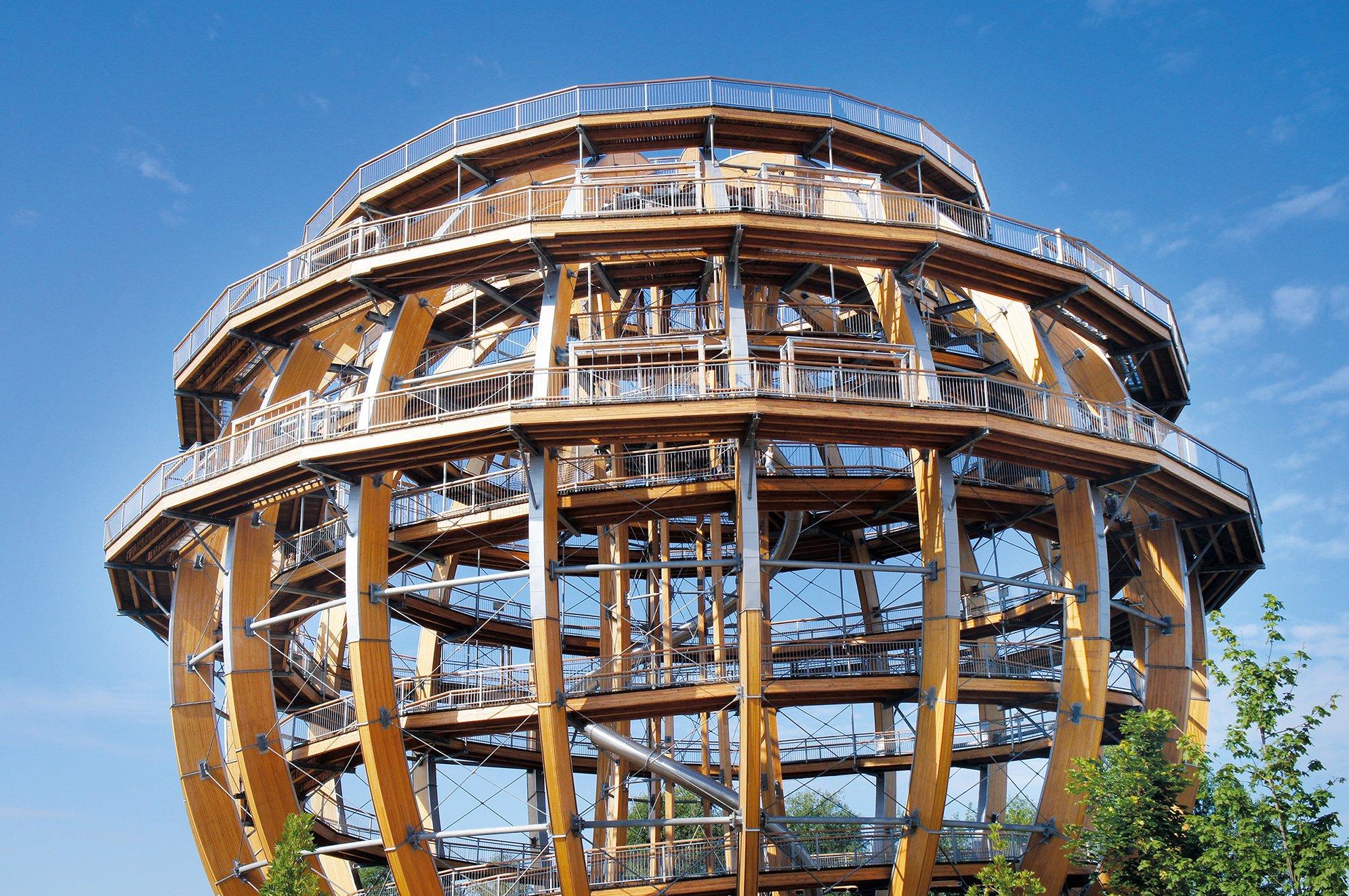 Erlebnisholzkugel am Steinberger See