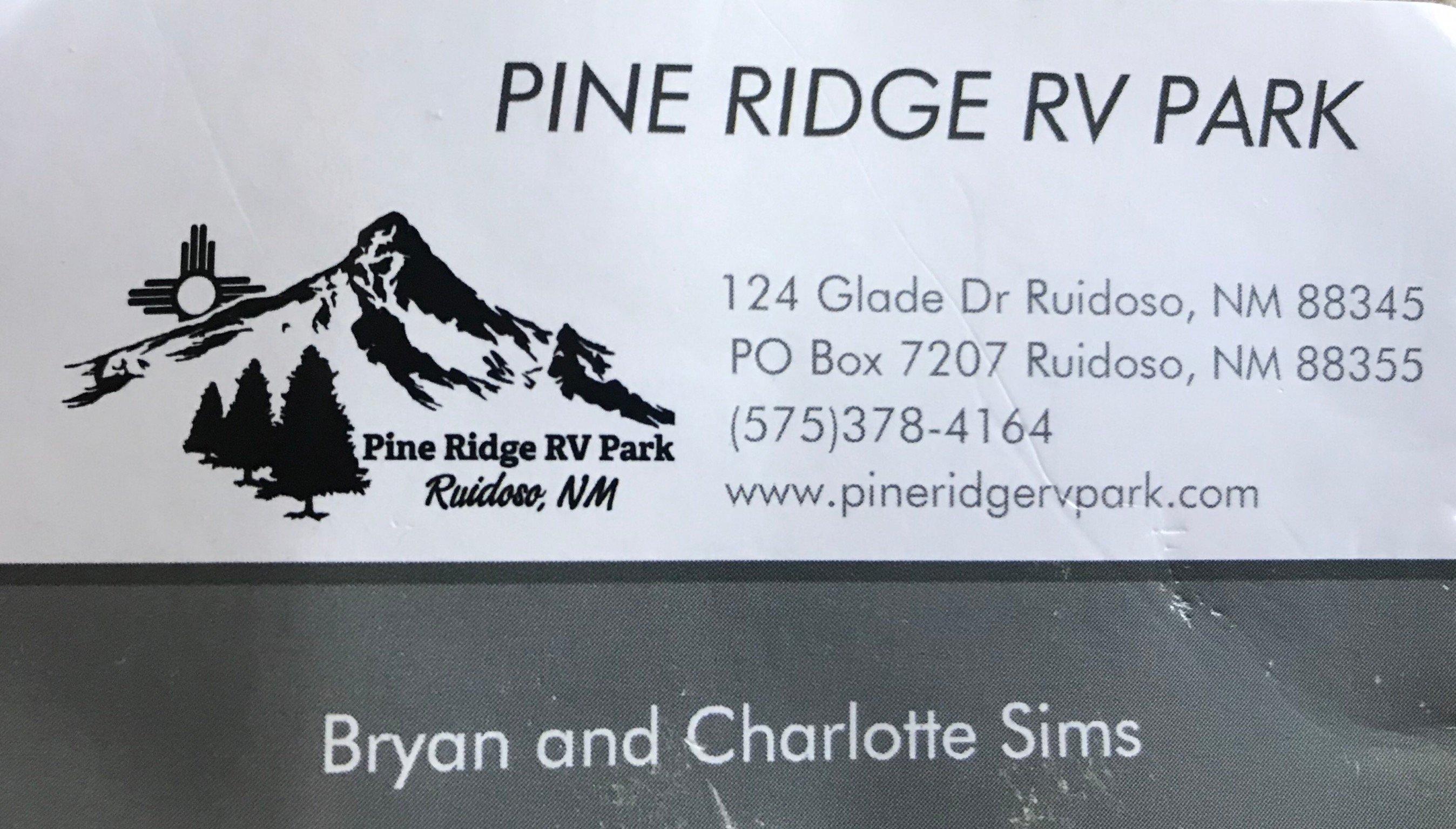 Pine Ridge Rv Park