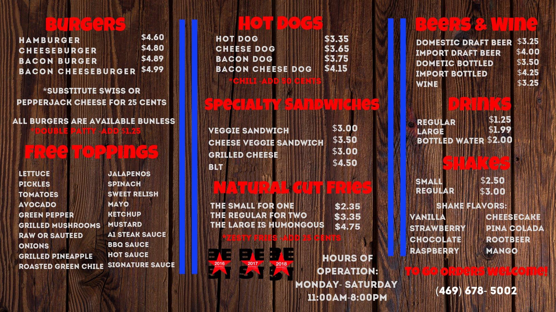 The One and Only Burger and Fries