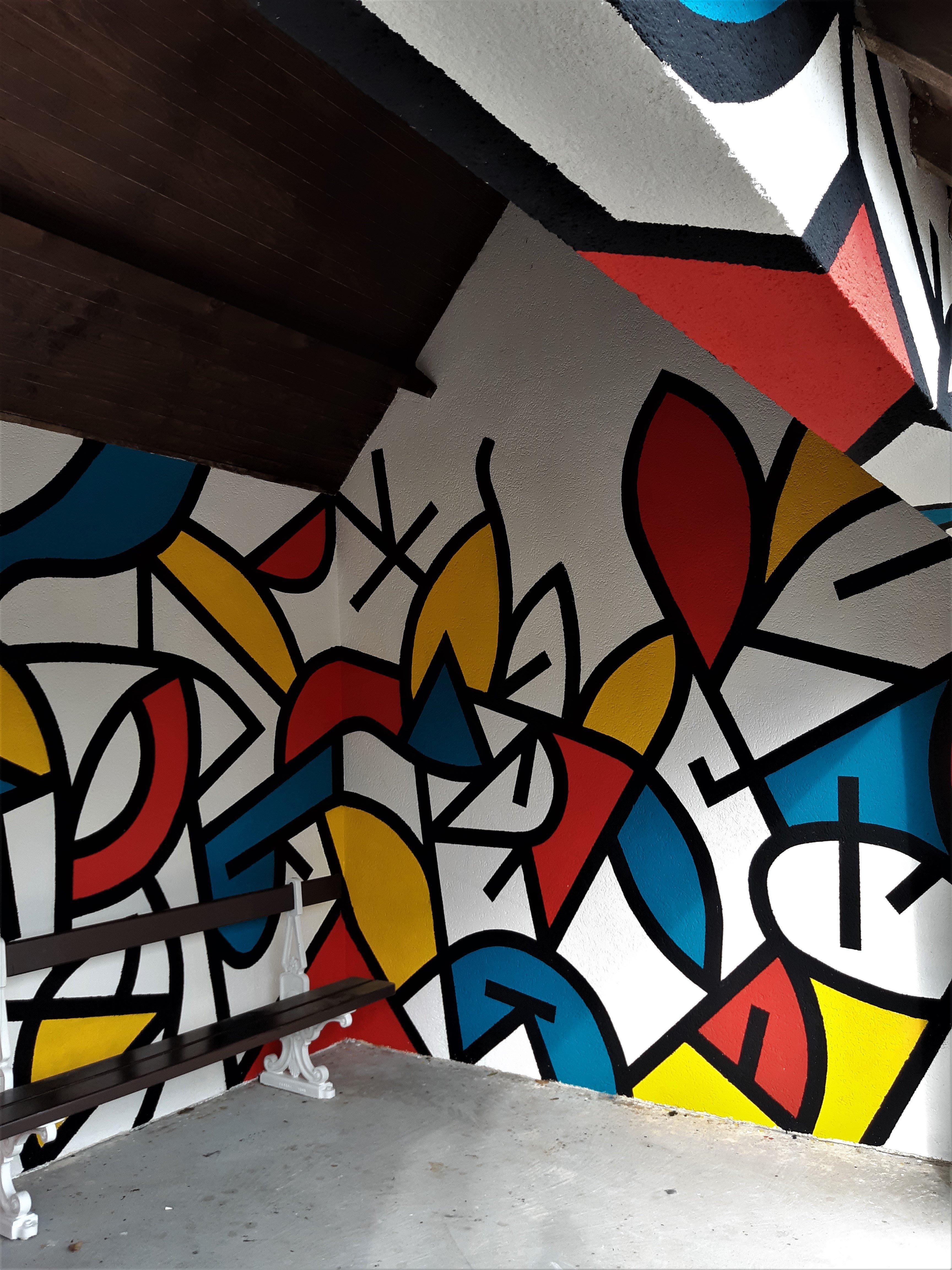 Fresque "Abri bus 2"