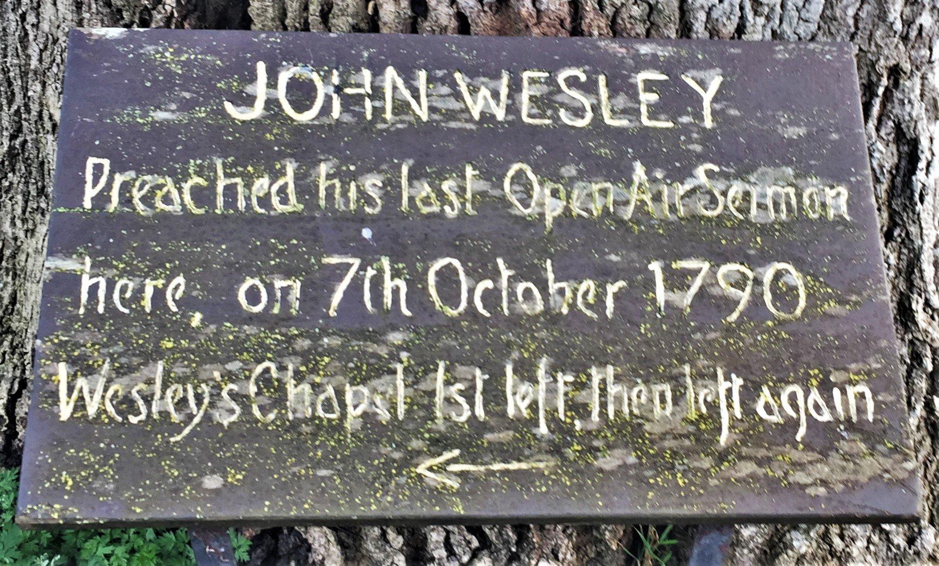 John Wesley's Last Open Air Sermon Tree