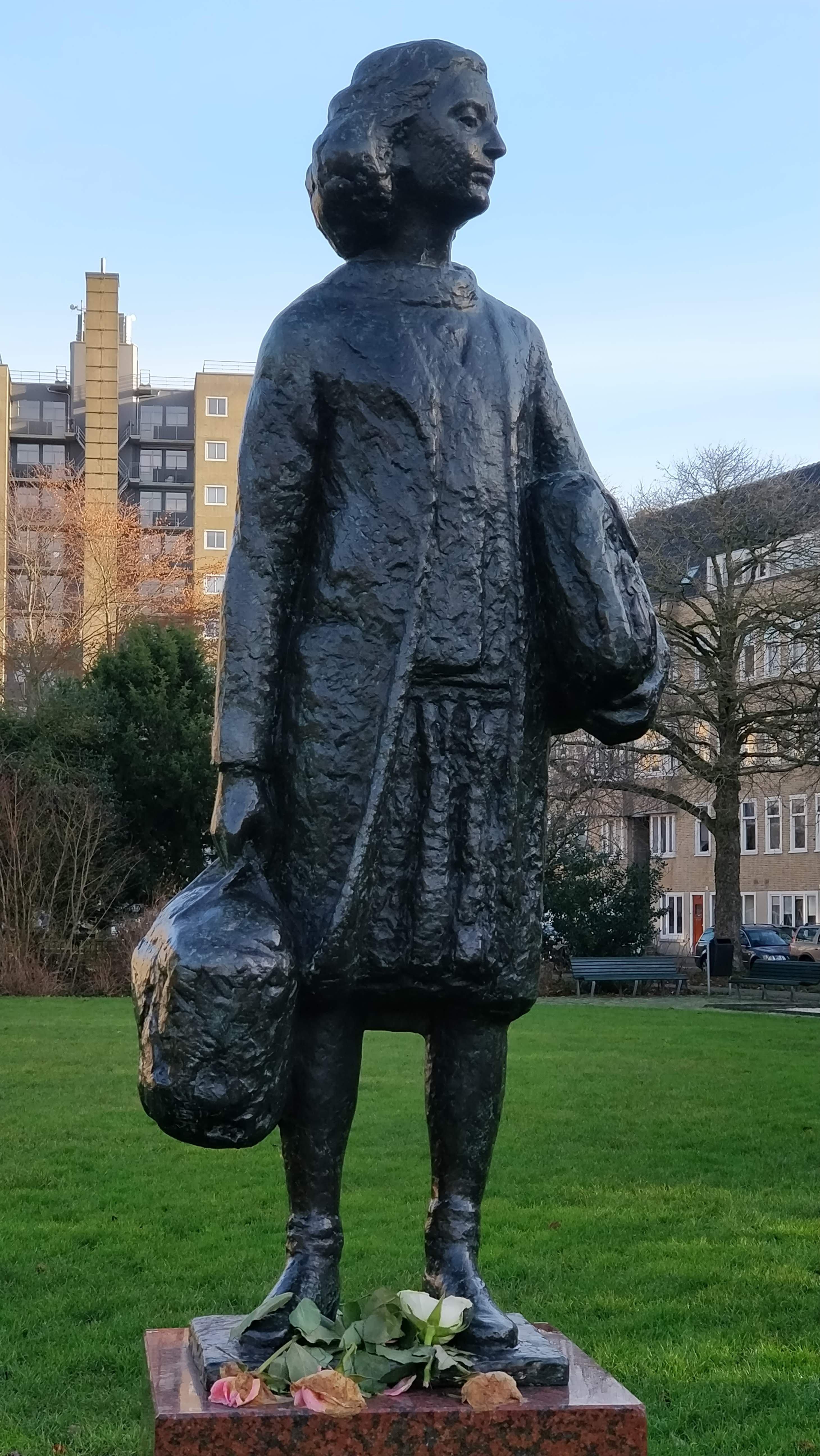 Sculpture Of Anne Frank