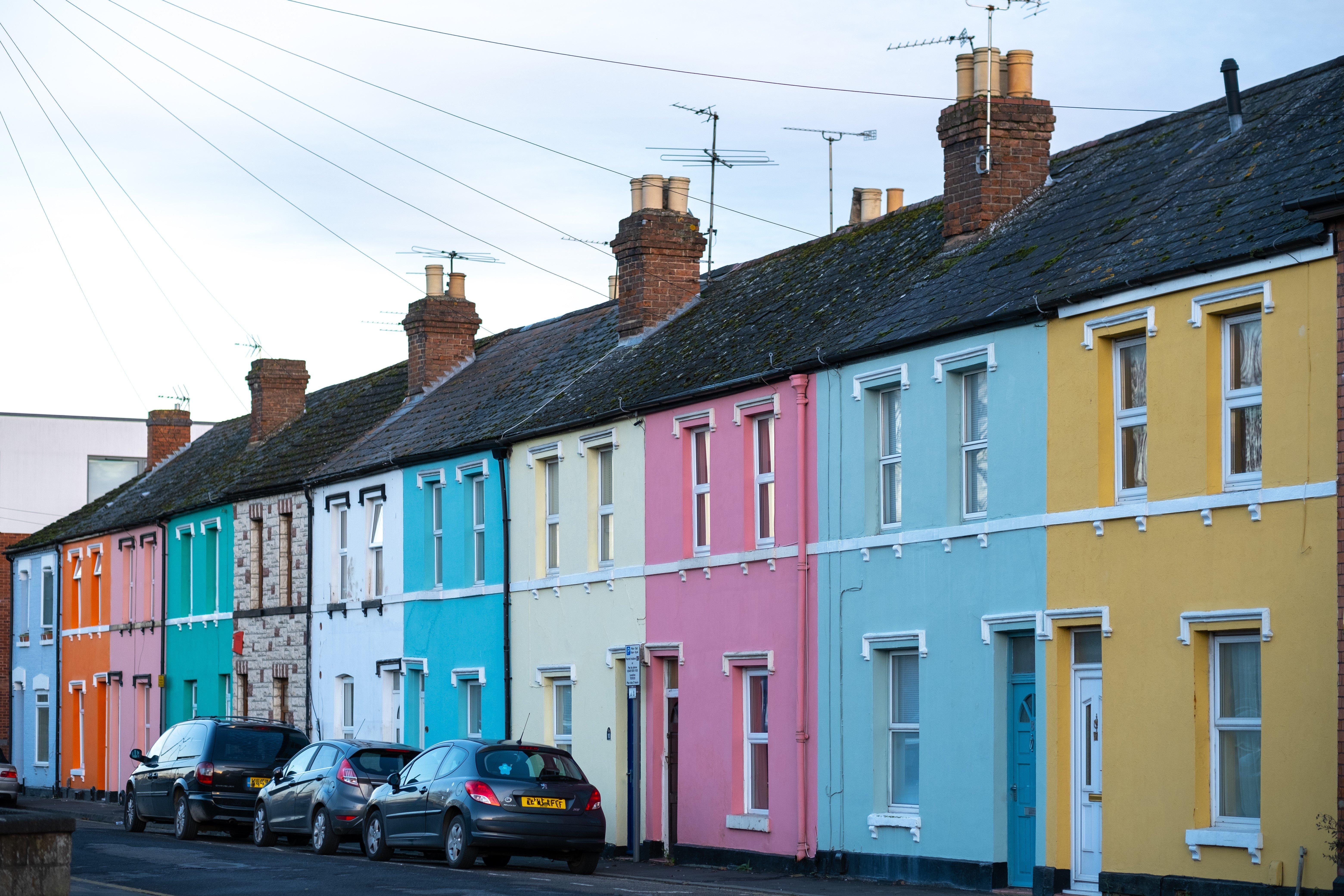 The Multi Coloured houses of Nettleton Road