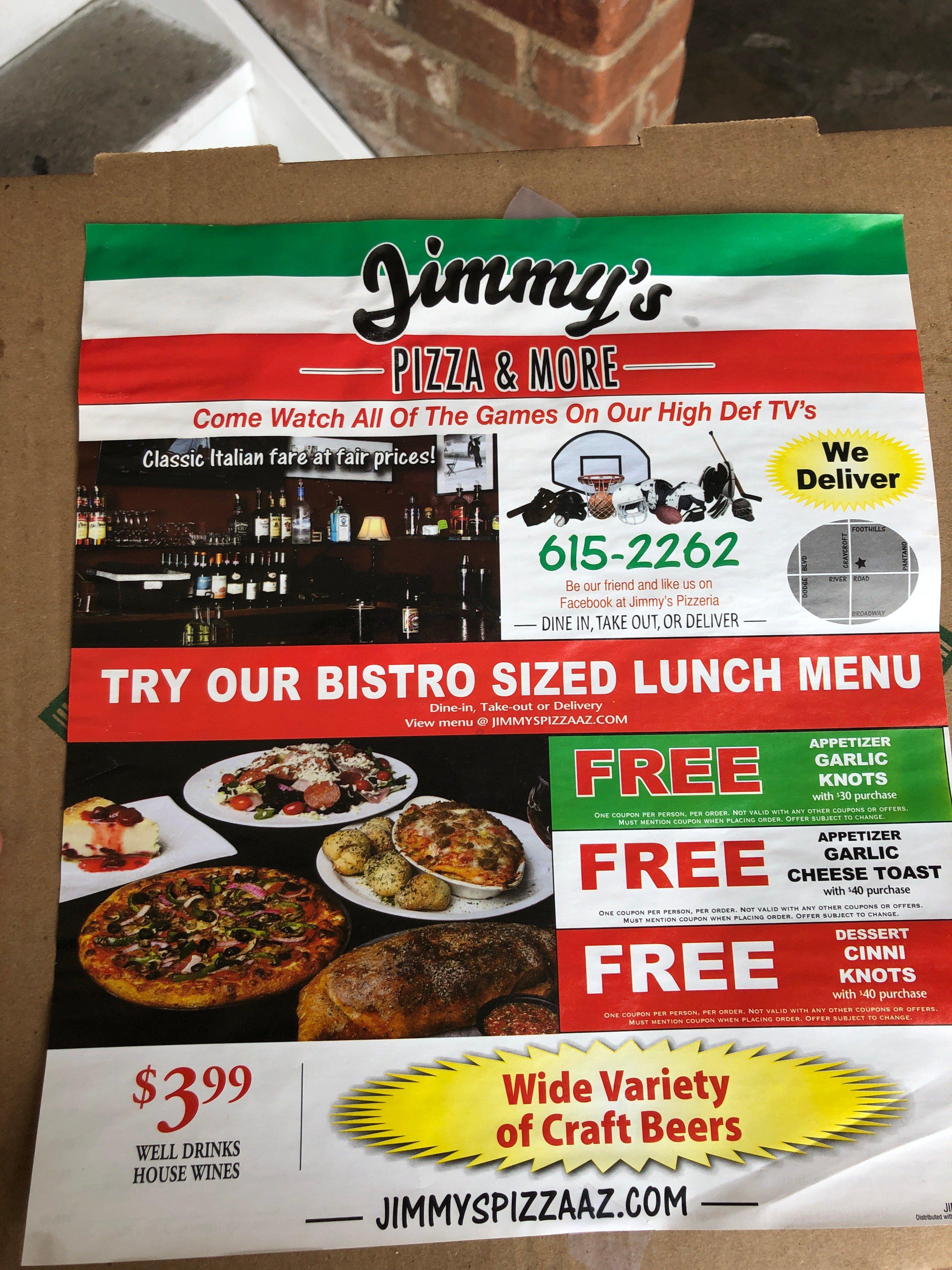 Jimmy's New York Pizza and Pasta