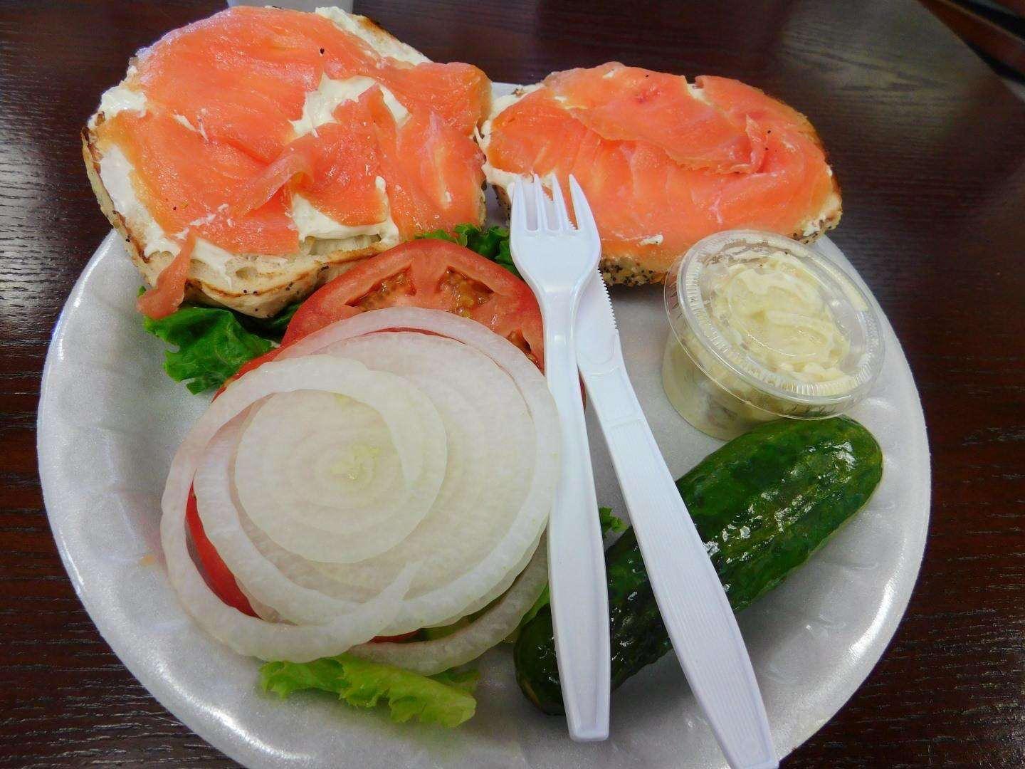 Bagel express Canary Wharf