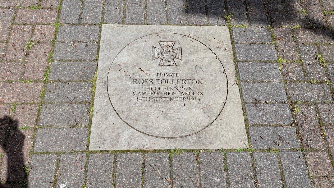 Ross Tollerton (VC) Plaque