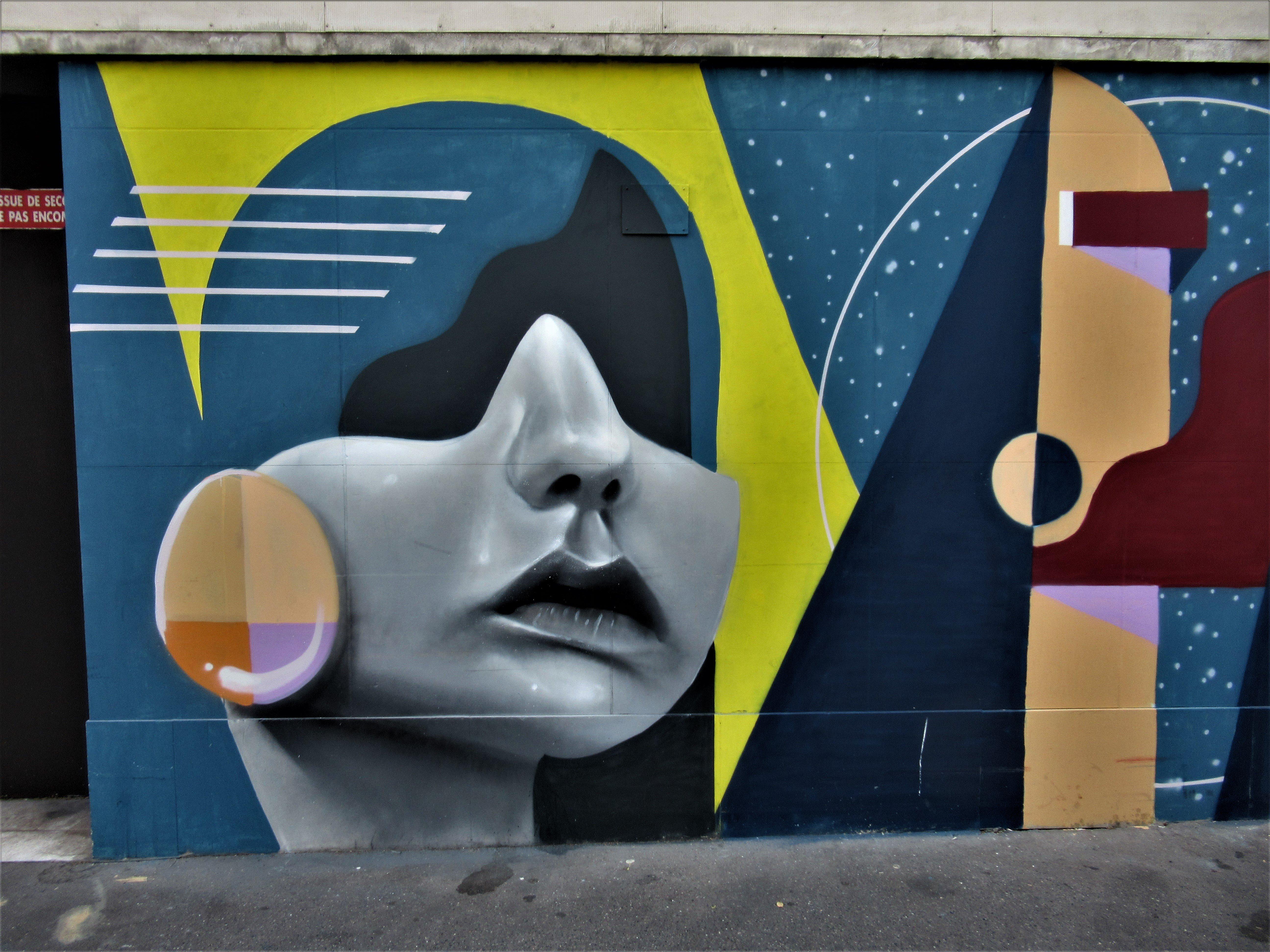 Fresque Fragment de Visage - 03