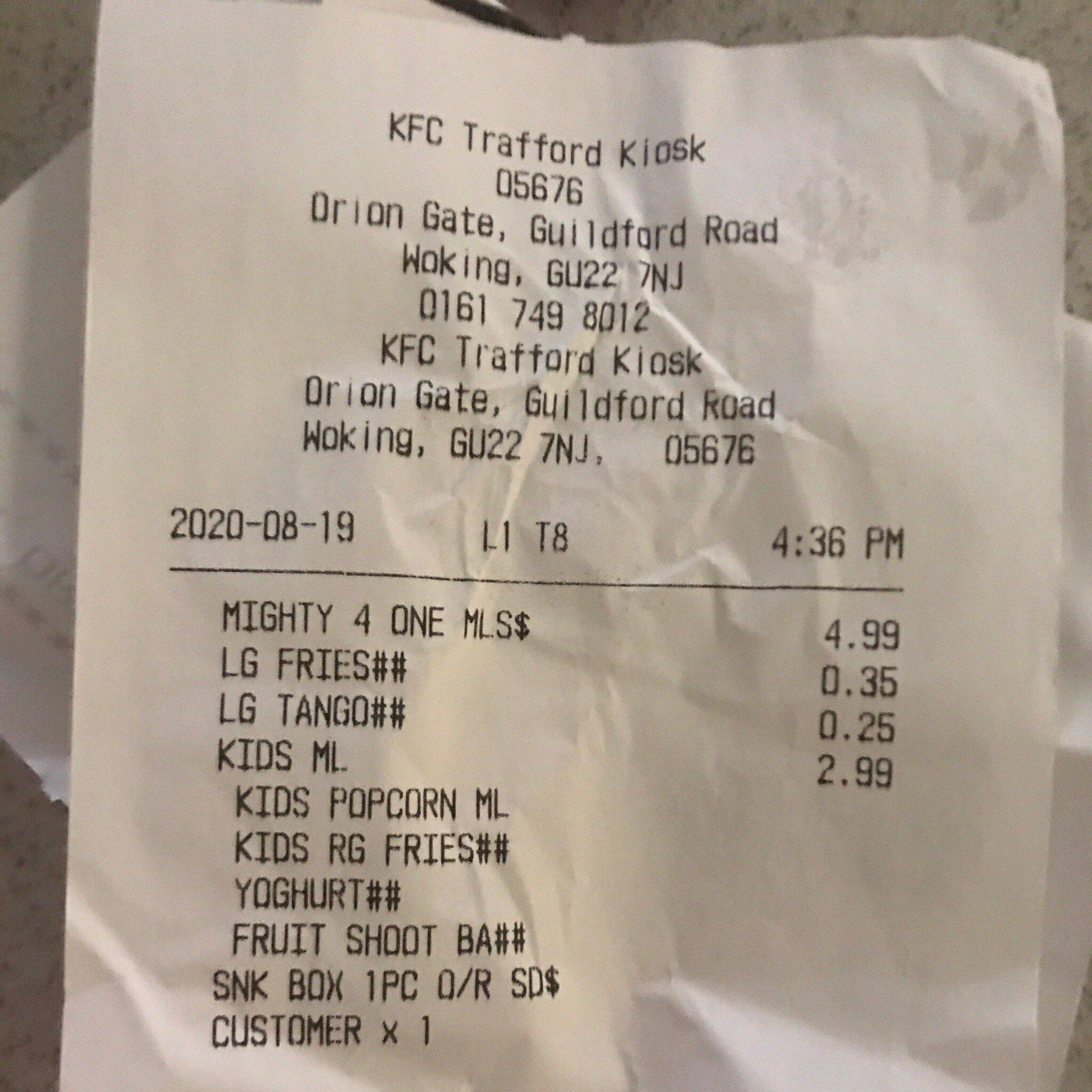 KFC Manchester - The Trafford Centre