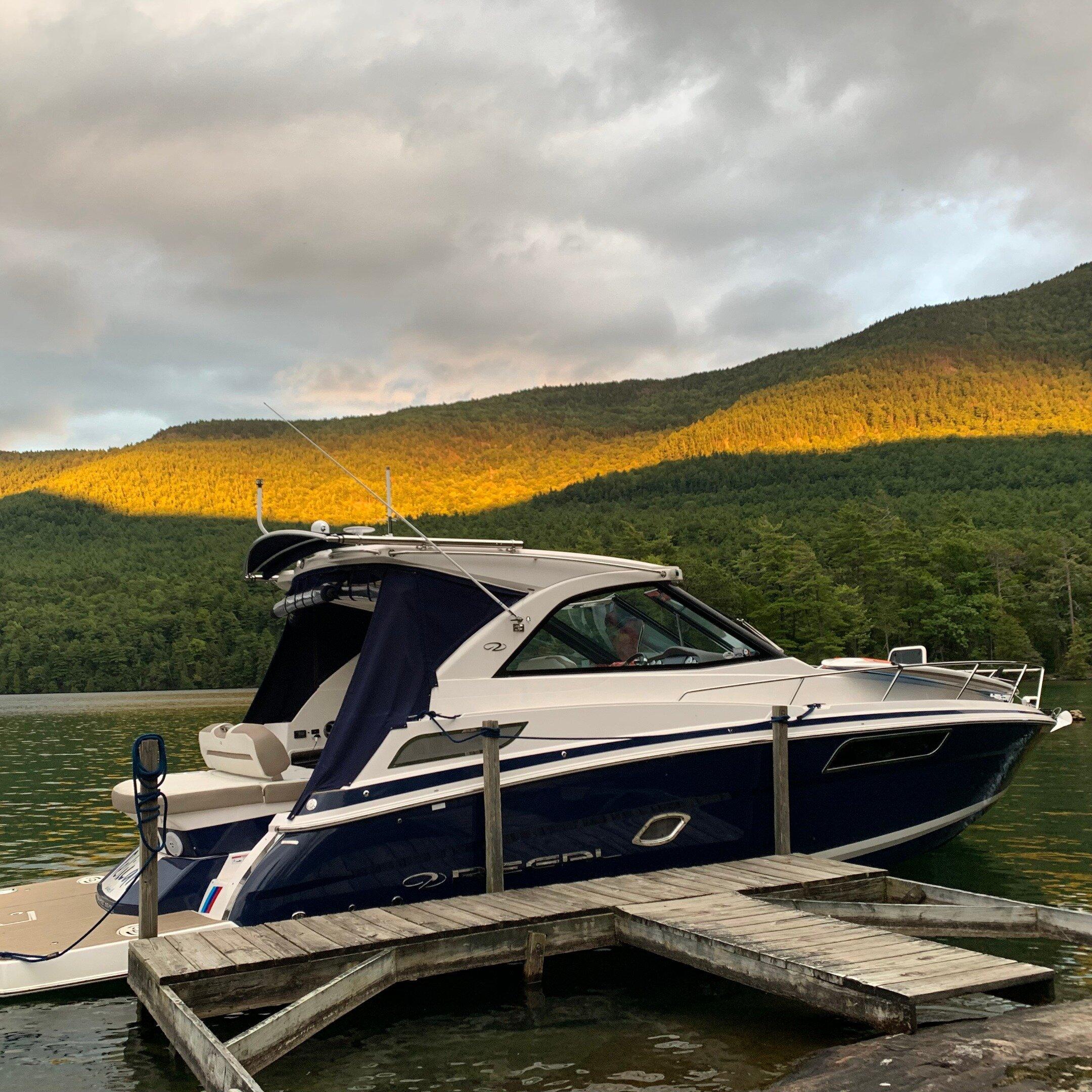Boat Scenic Lake George on a 37' Cruiser
