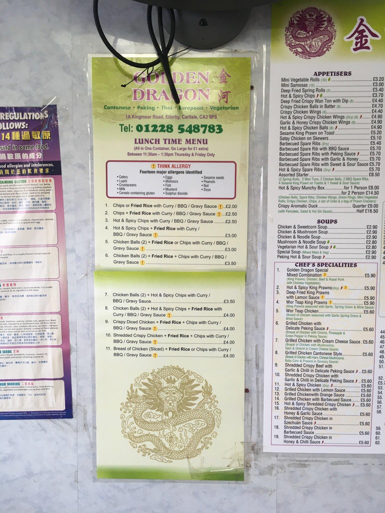 Golden Dragon Chinese takeaway