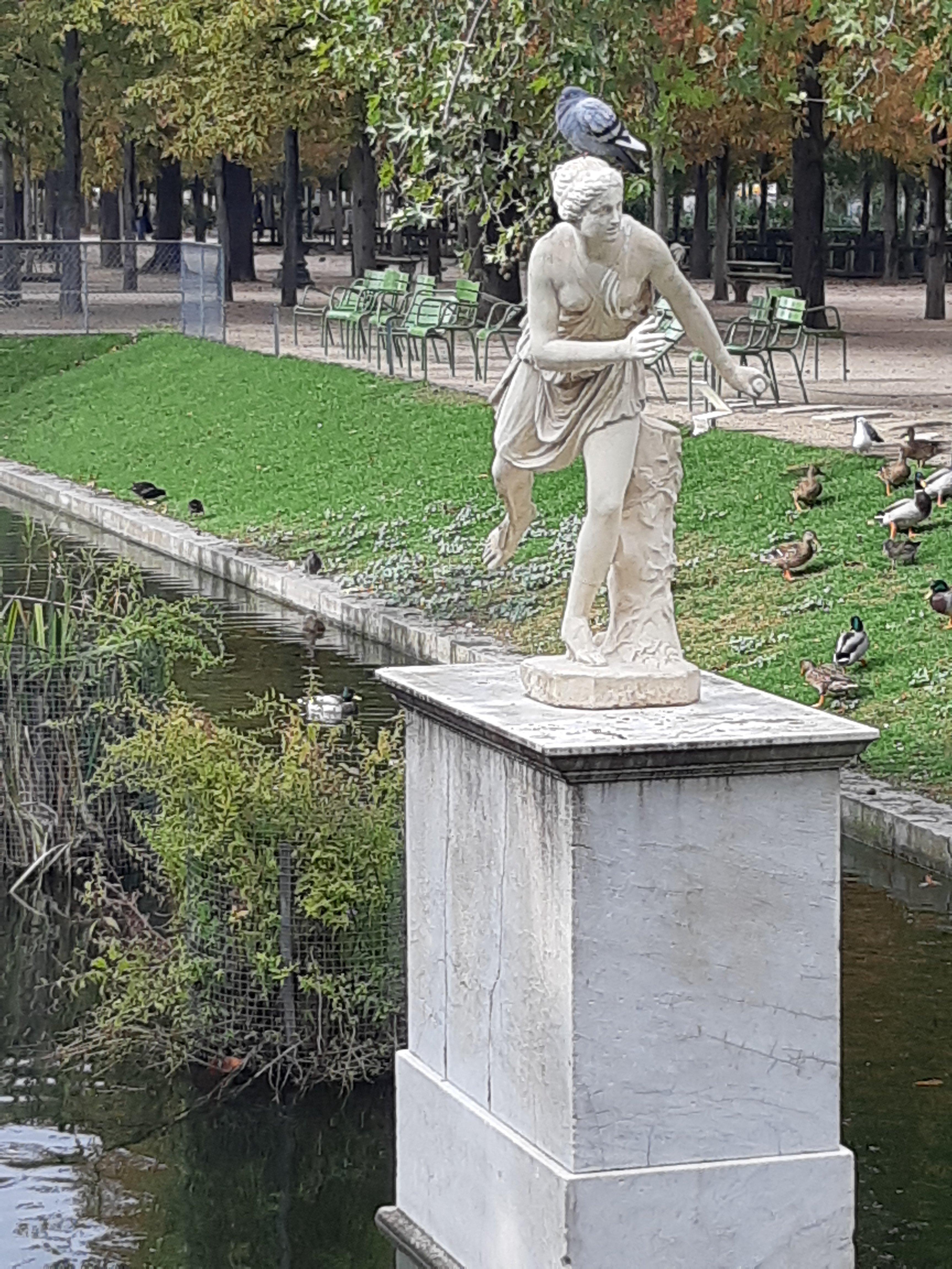 Statues Atalante Et Hippomène Aux Tuileries