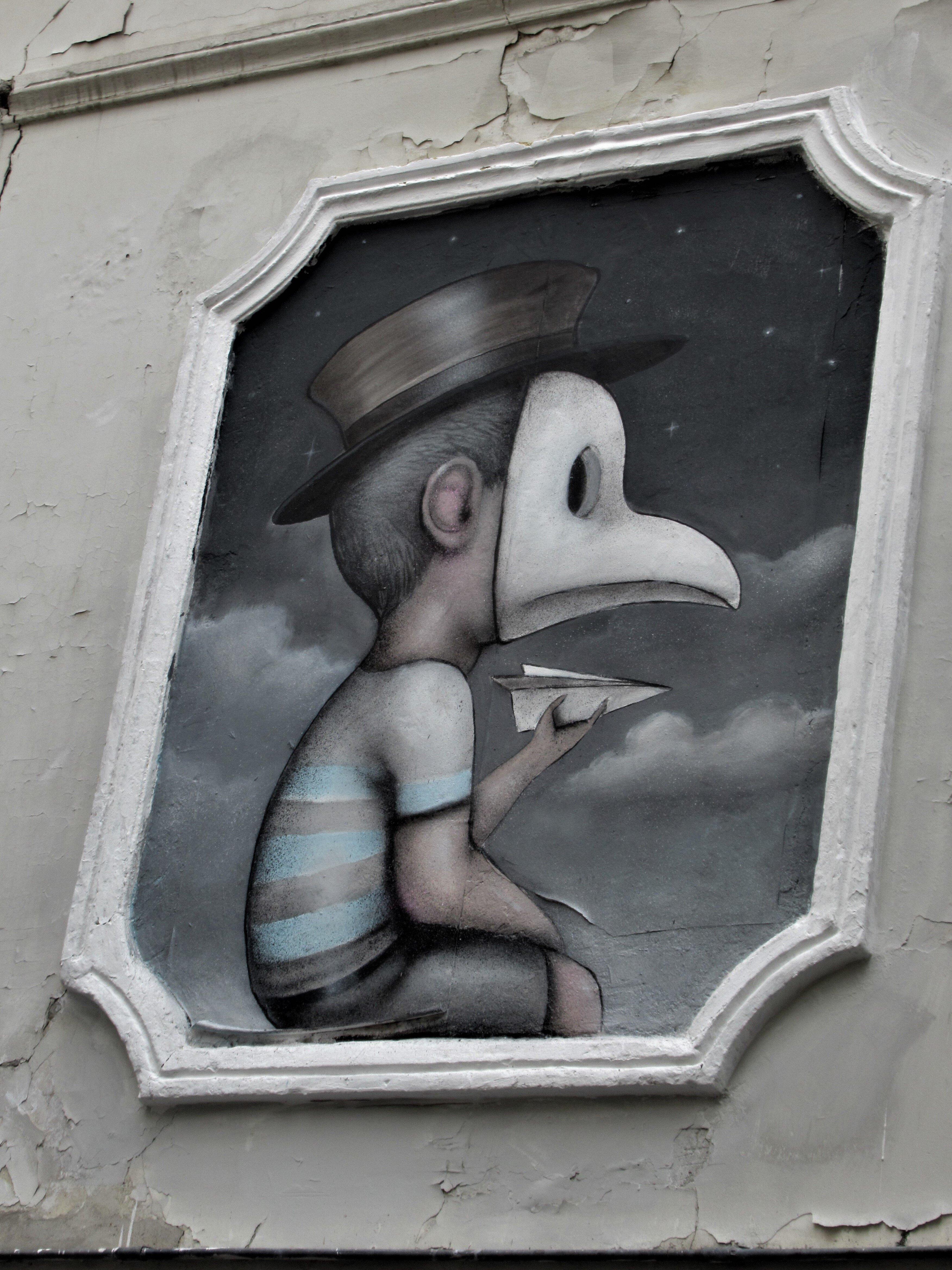 Fresque "La tête dans les étoiles"