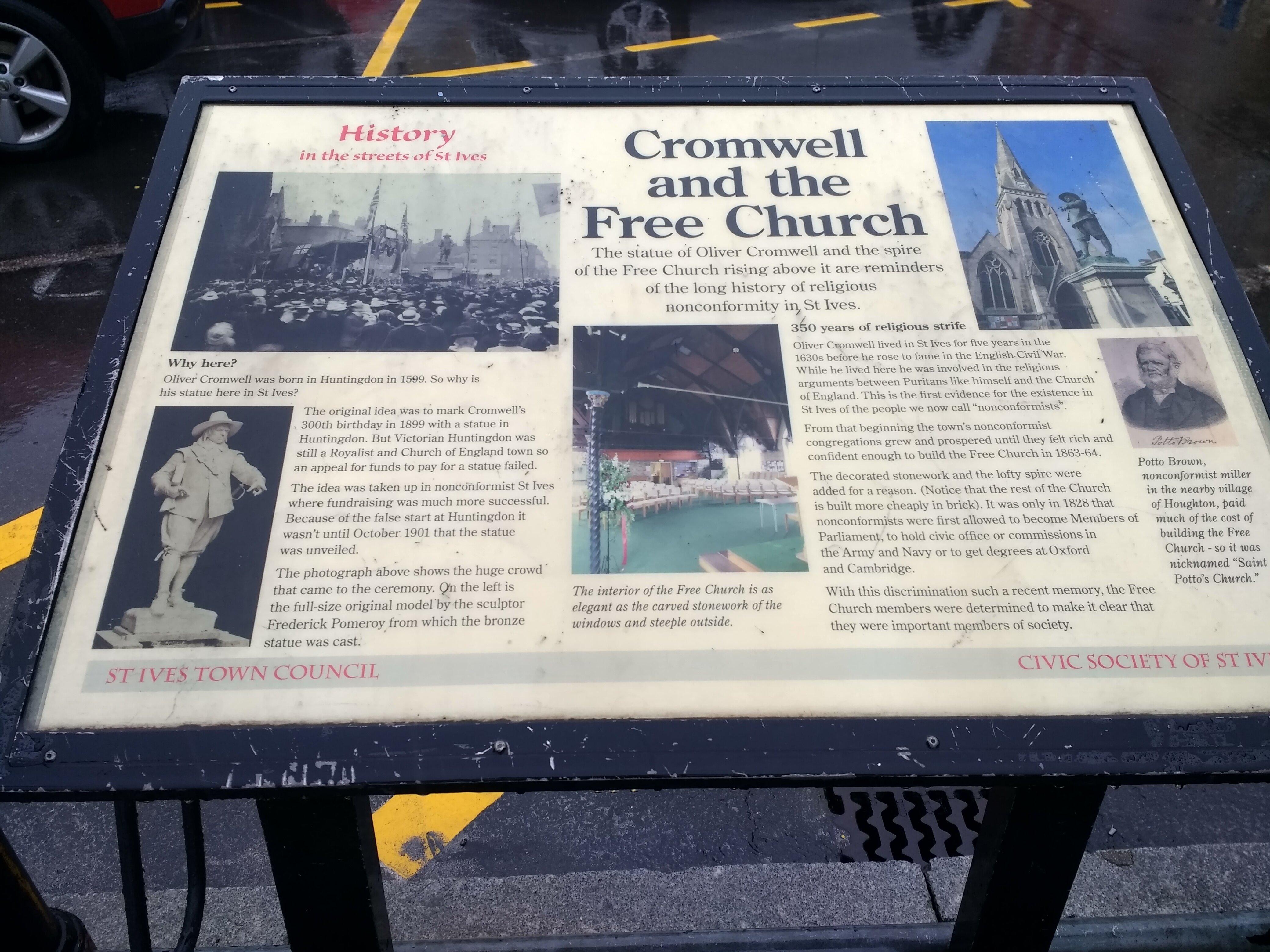 Statue of Oliver Cromwell