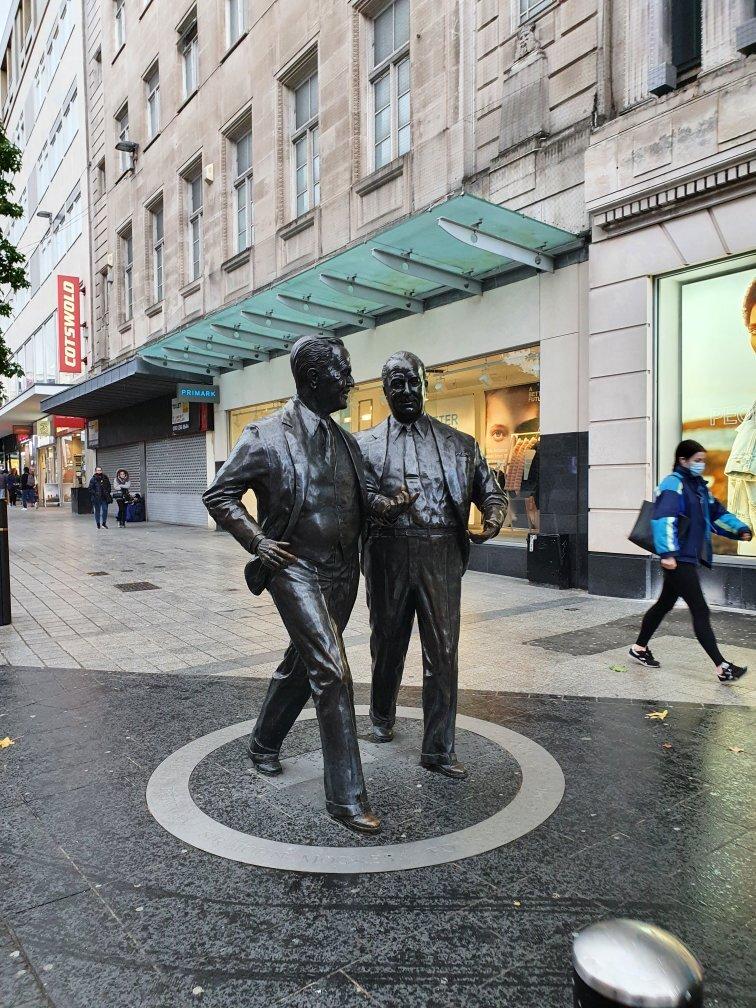 Sir John & Cecil Moores Statues