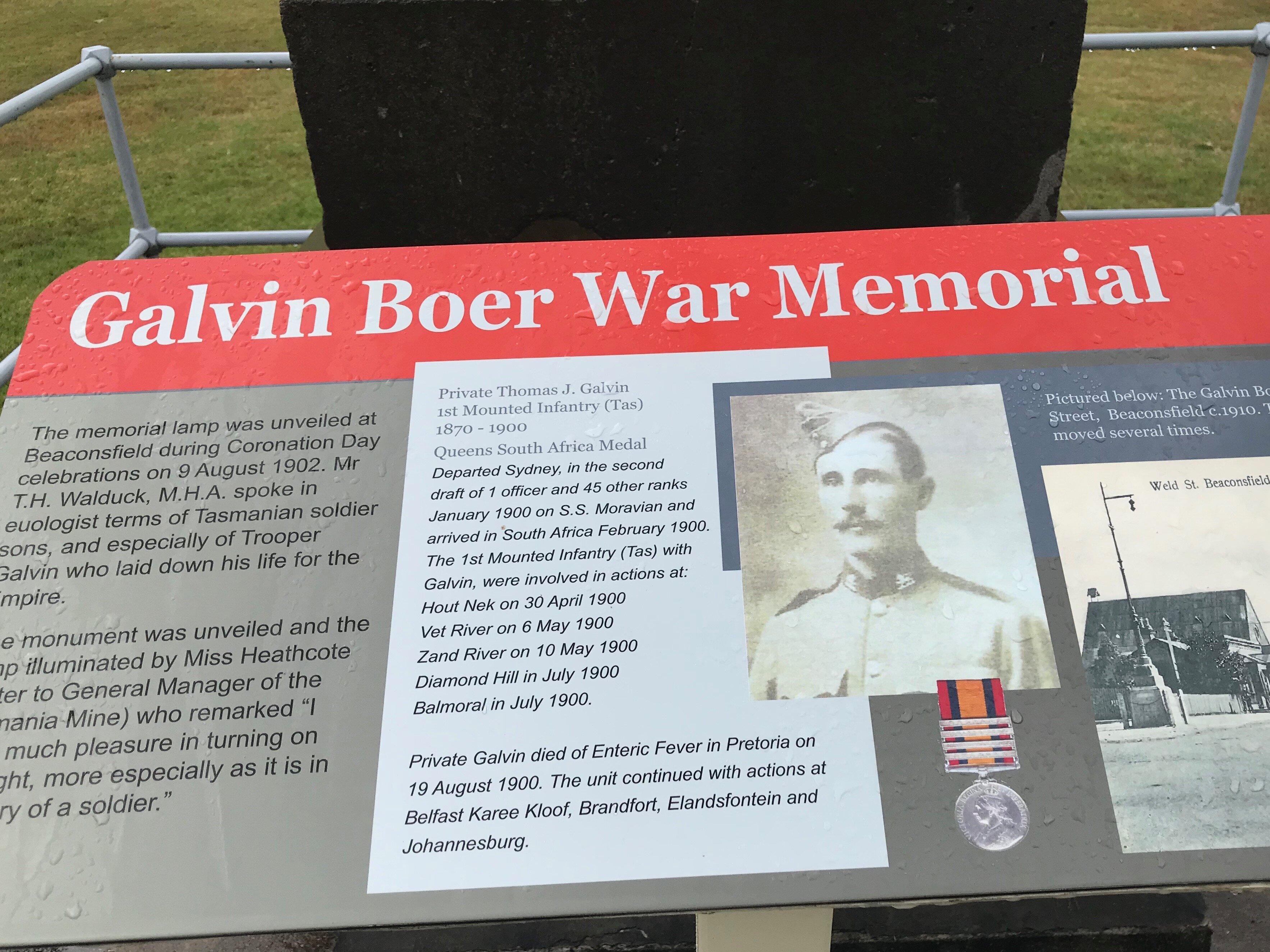 Private Thomas J. Galvin Monument