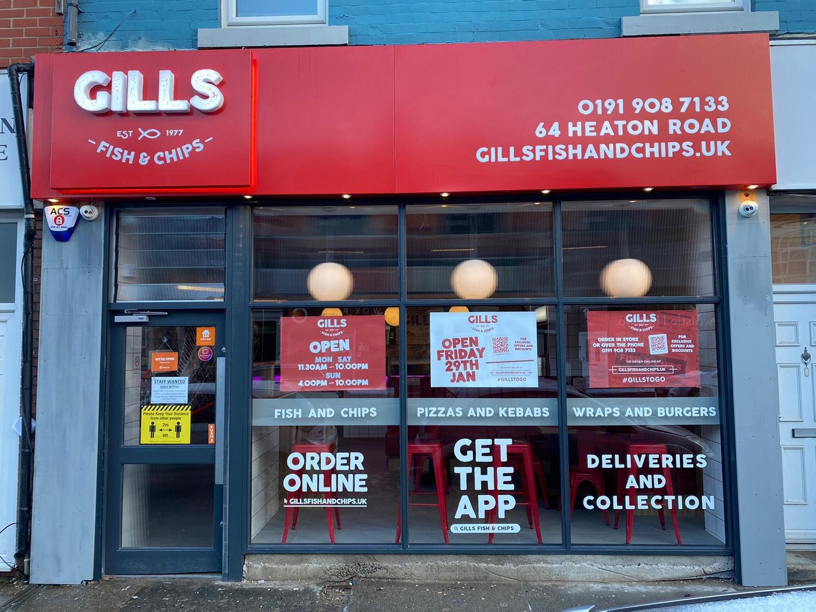 Gills Fish & Chips Heaton Road
