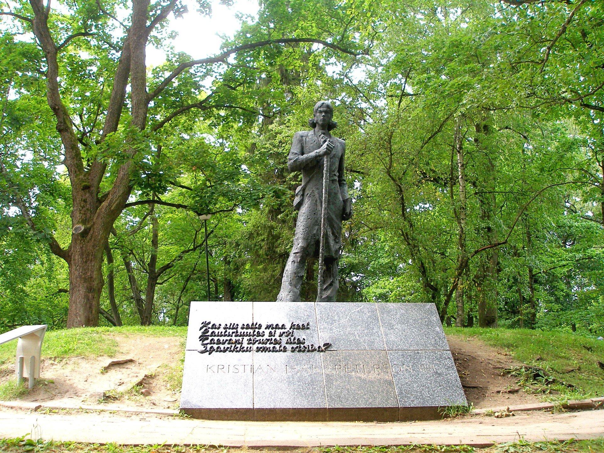 Monument to Kristjan Jaak Peterson