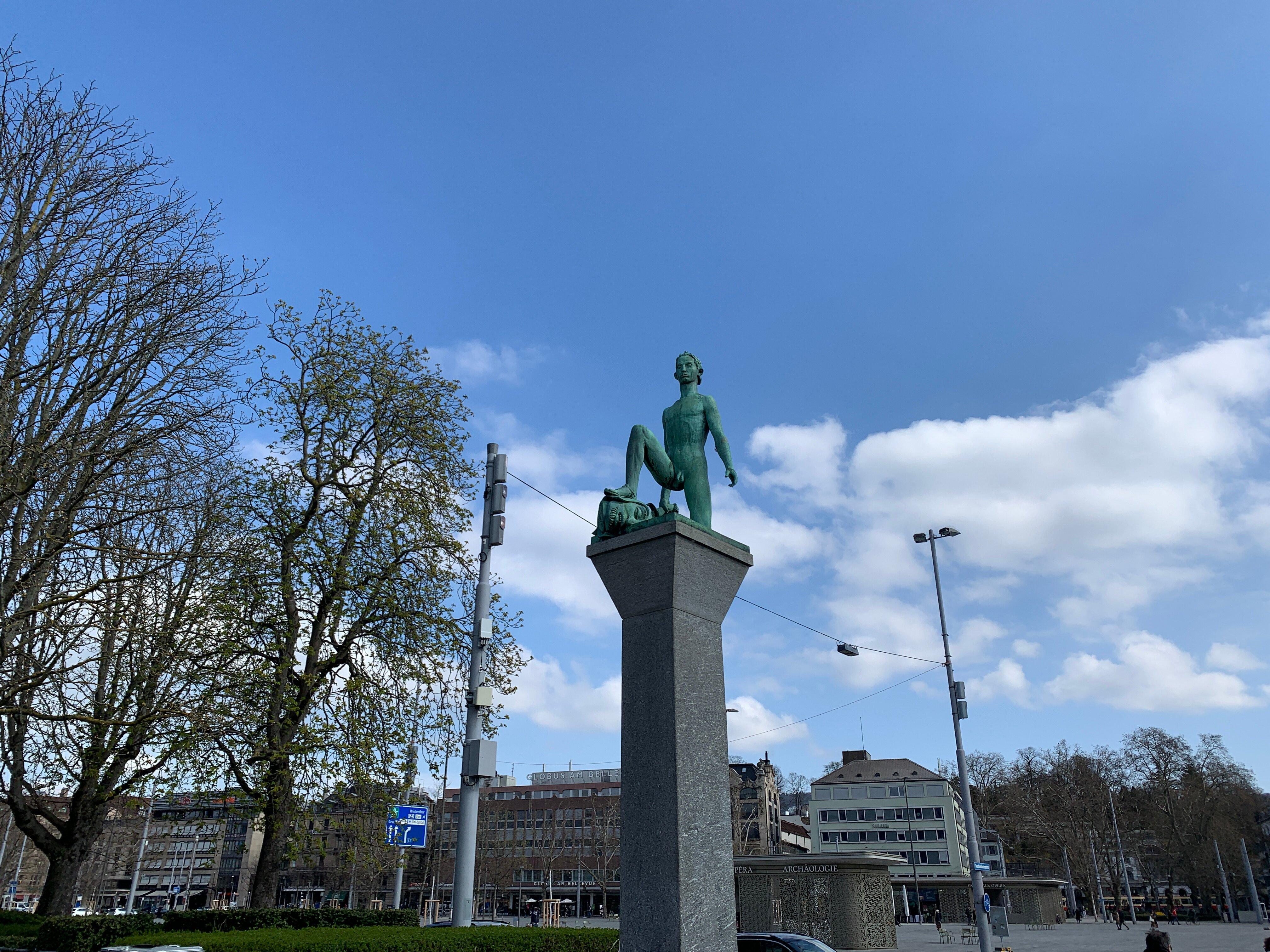David and Goliath Sculpture