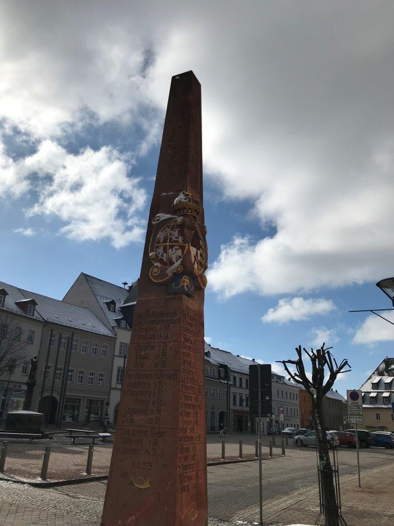 Kursächsische Postmeilensäule - Distanzsäule