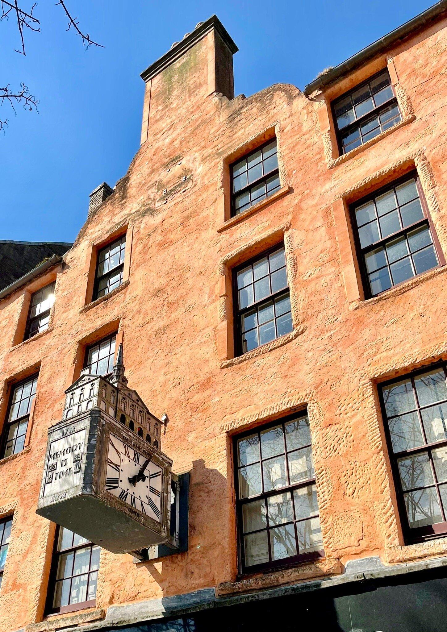 Clock With Model Of Town Hall