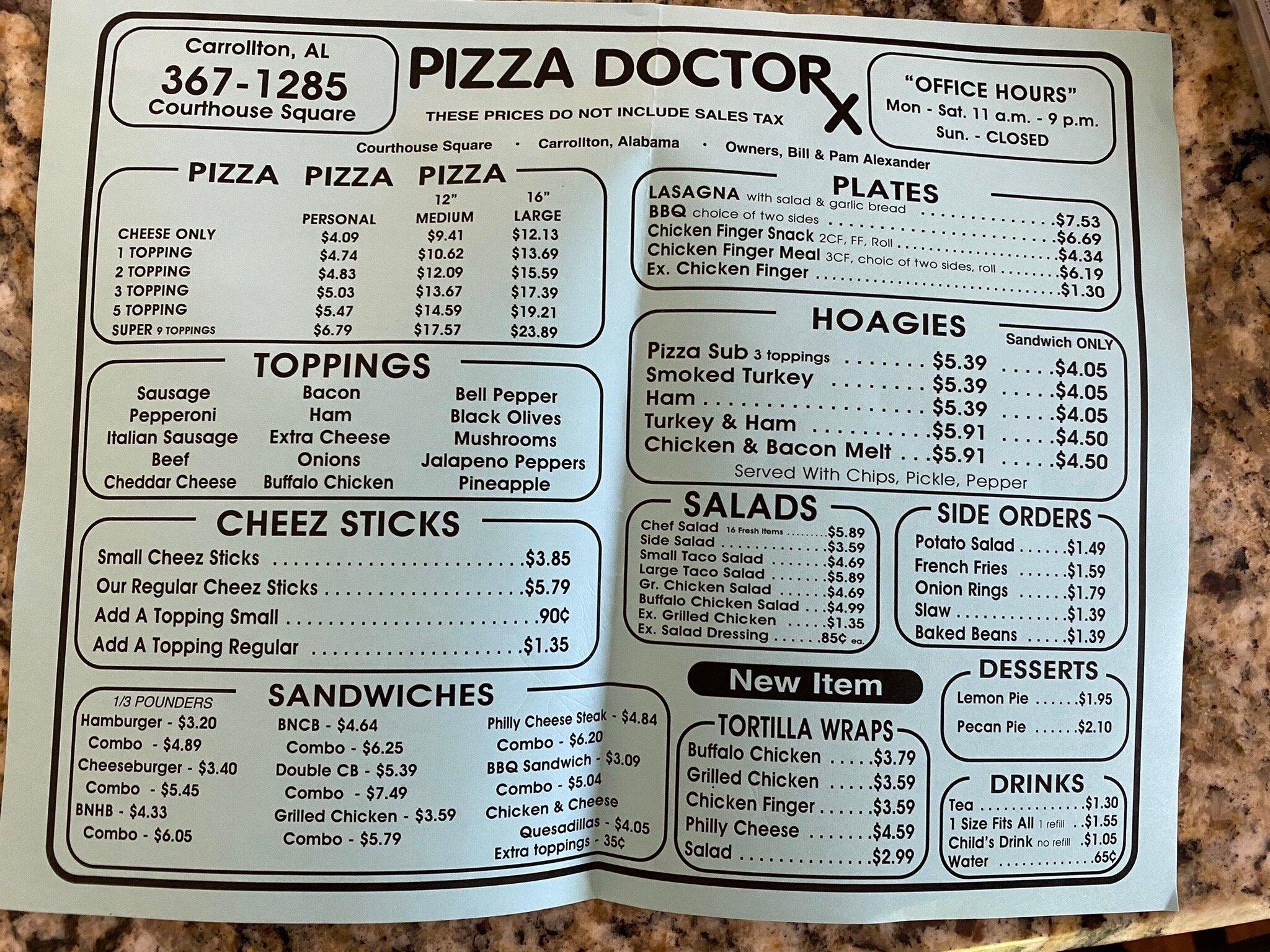 Pizza Doctor Of Carrollton