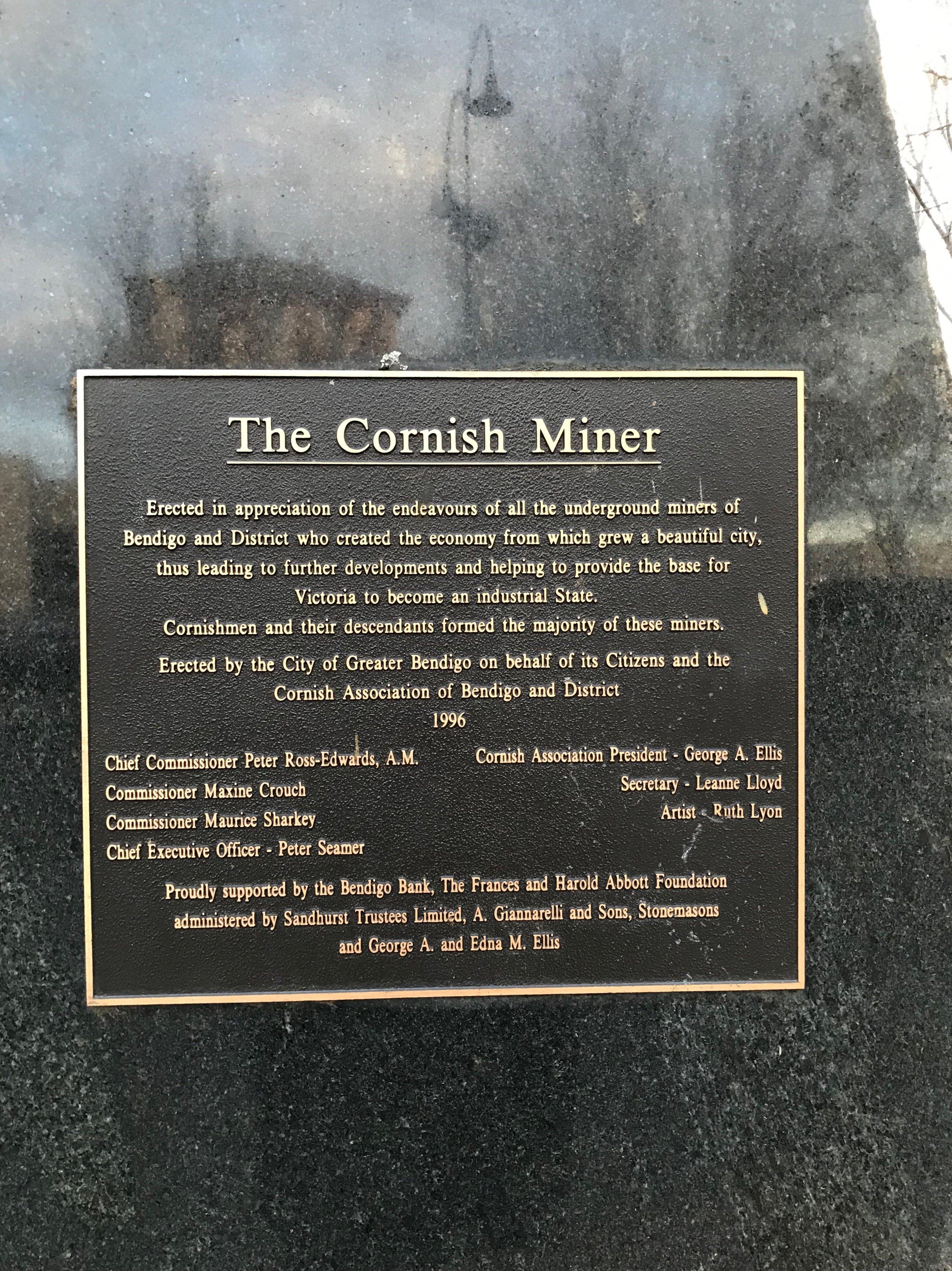 Cornish Miner monument