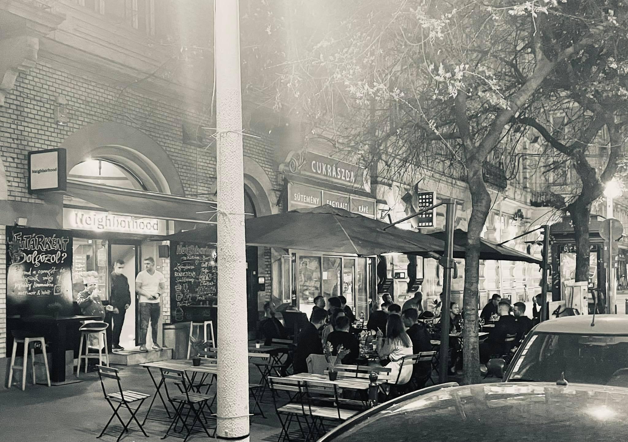 Neighborhood terrace and bar