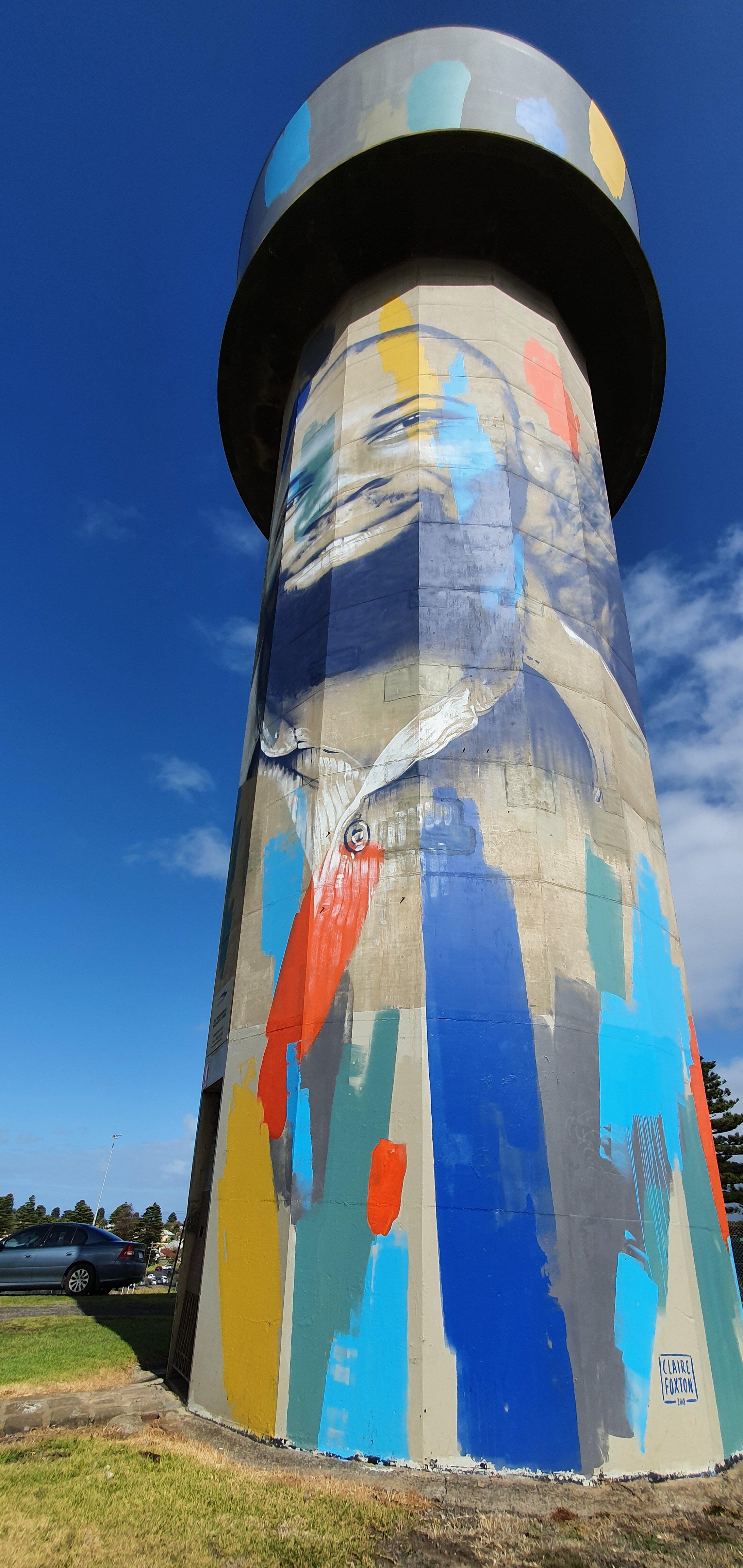 Our Story Water Tower Mural